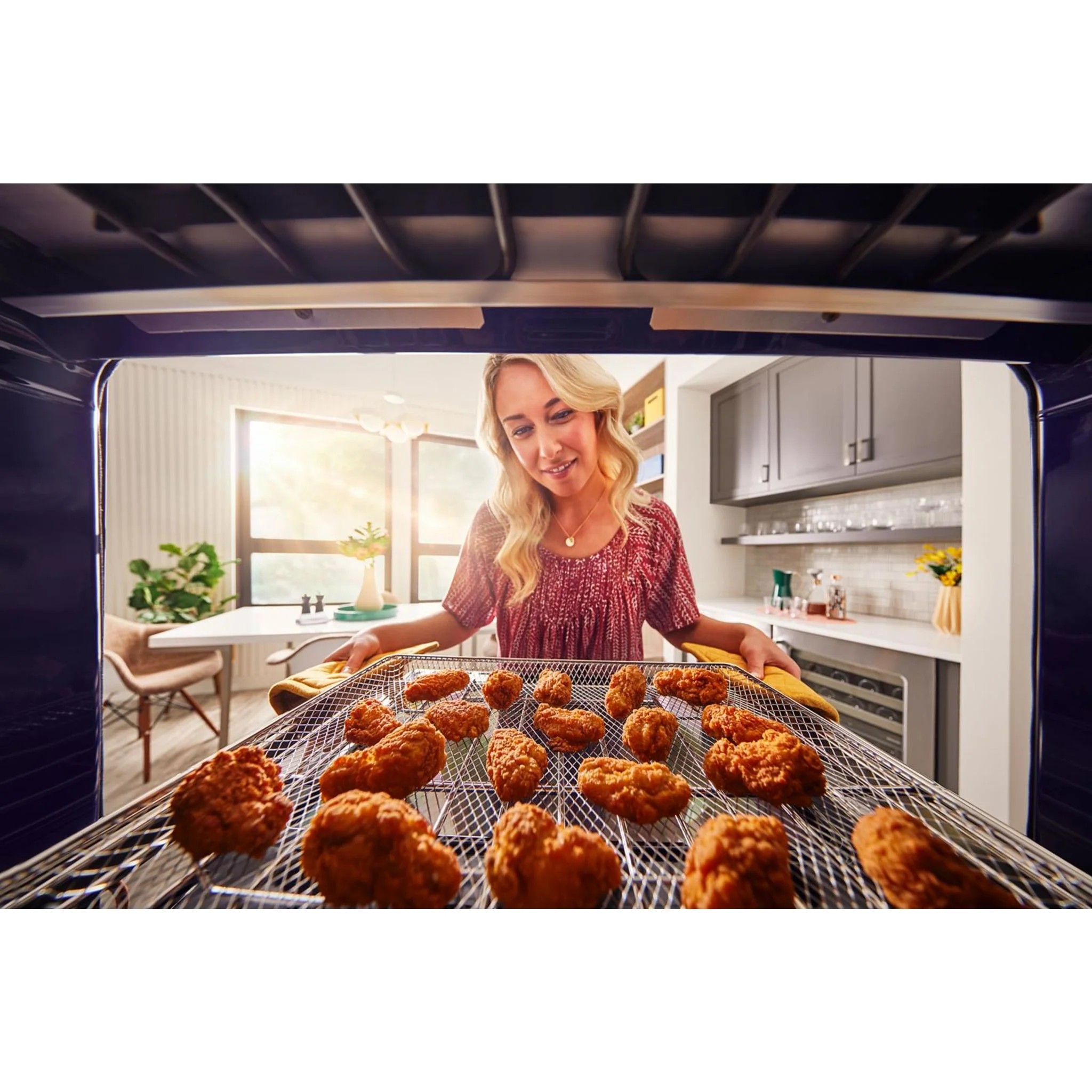 KitchenAid  27" Combination Microwave Wall Oven with Air Fry Mode - Black Stainless Steel (KOEC527PBS) - Image 4