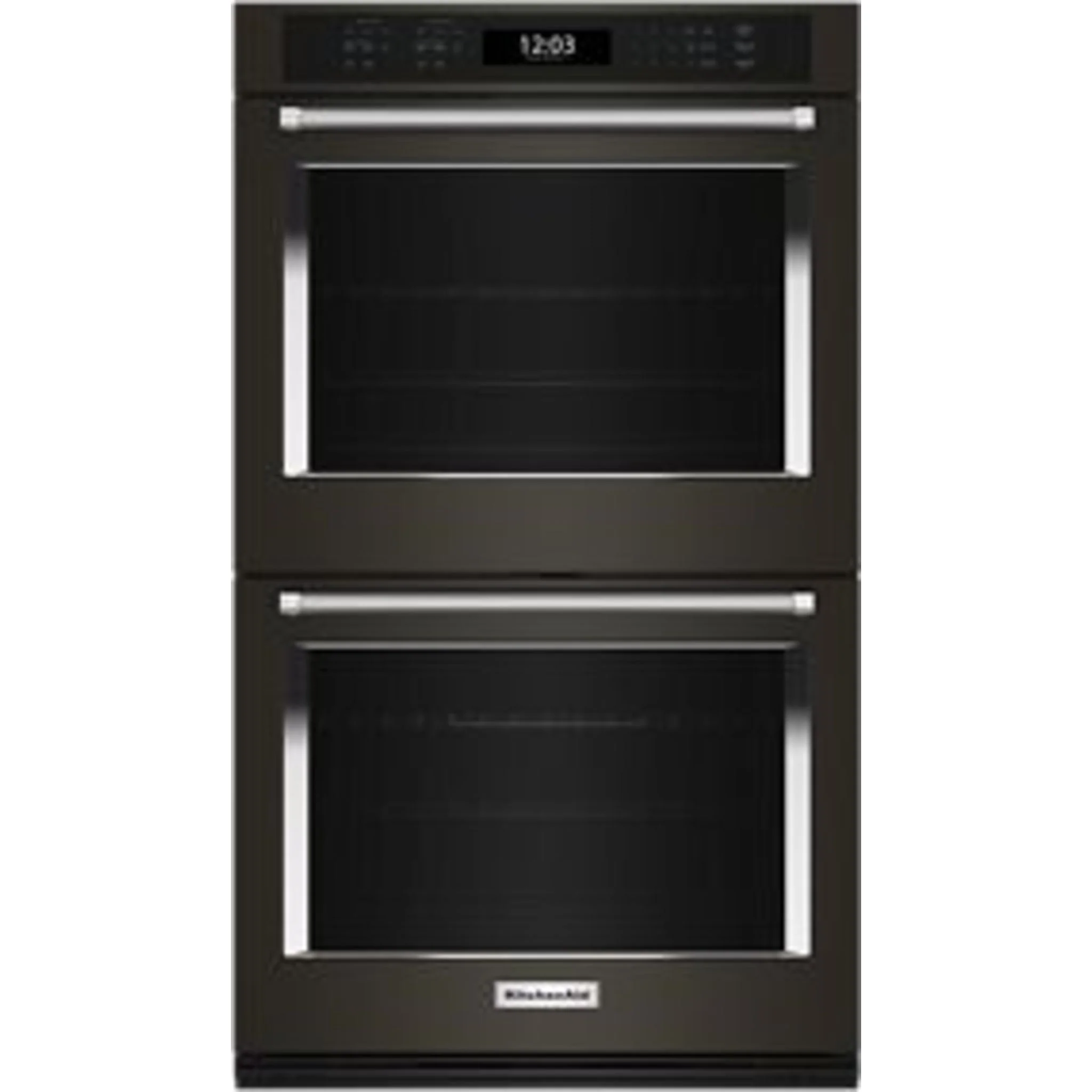 KitchenAid  27" Double Wall Oven with Air Fry Mode - Black Stainless Steel (KOED527PBS) - Image 3