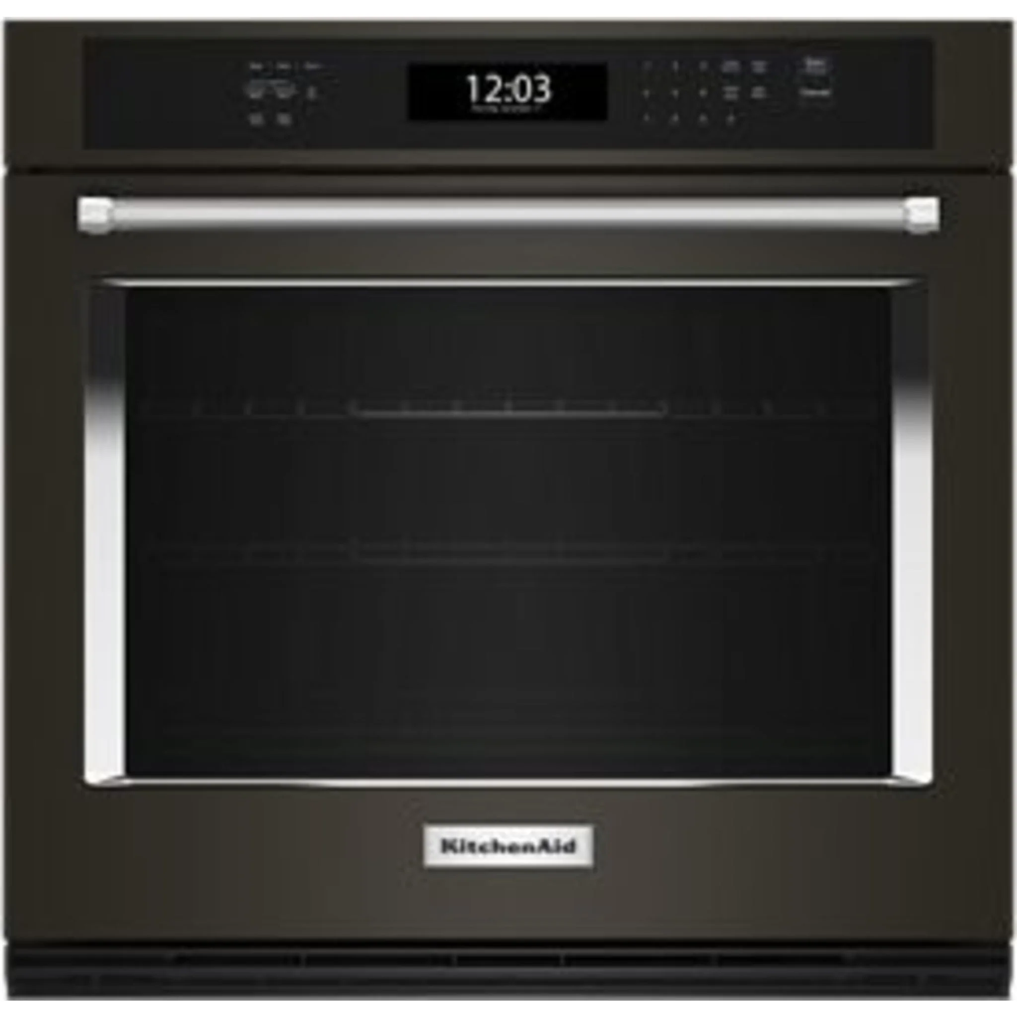 KitchenAid  27" Single Wall Oven with Air Fry Mode - Black Stainless Steel (KOES527PBS) - Image 3