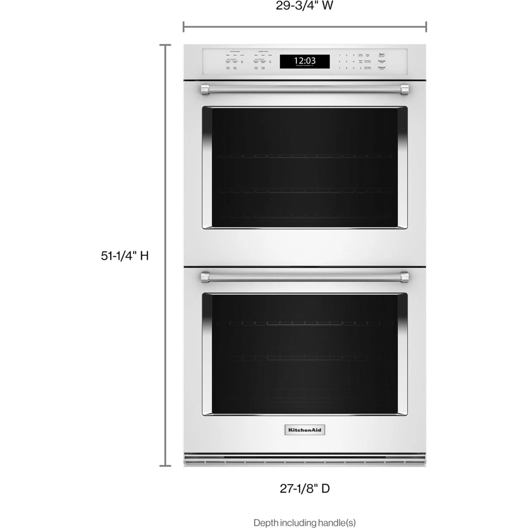 KitchenAid  30" Double Wall Oven with Air Fry Mode - White (KOED530PWH) - Image 5