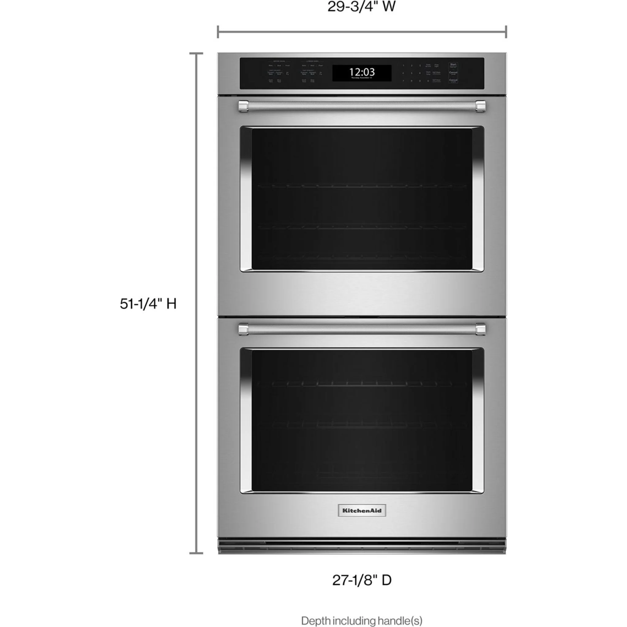 KitchenAid  30" Double Wall Oven with Air Fry Mode - Stainless Steel (KOED530PSS) - Image 5