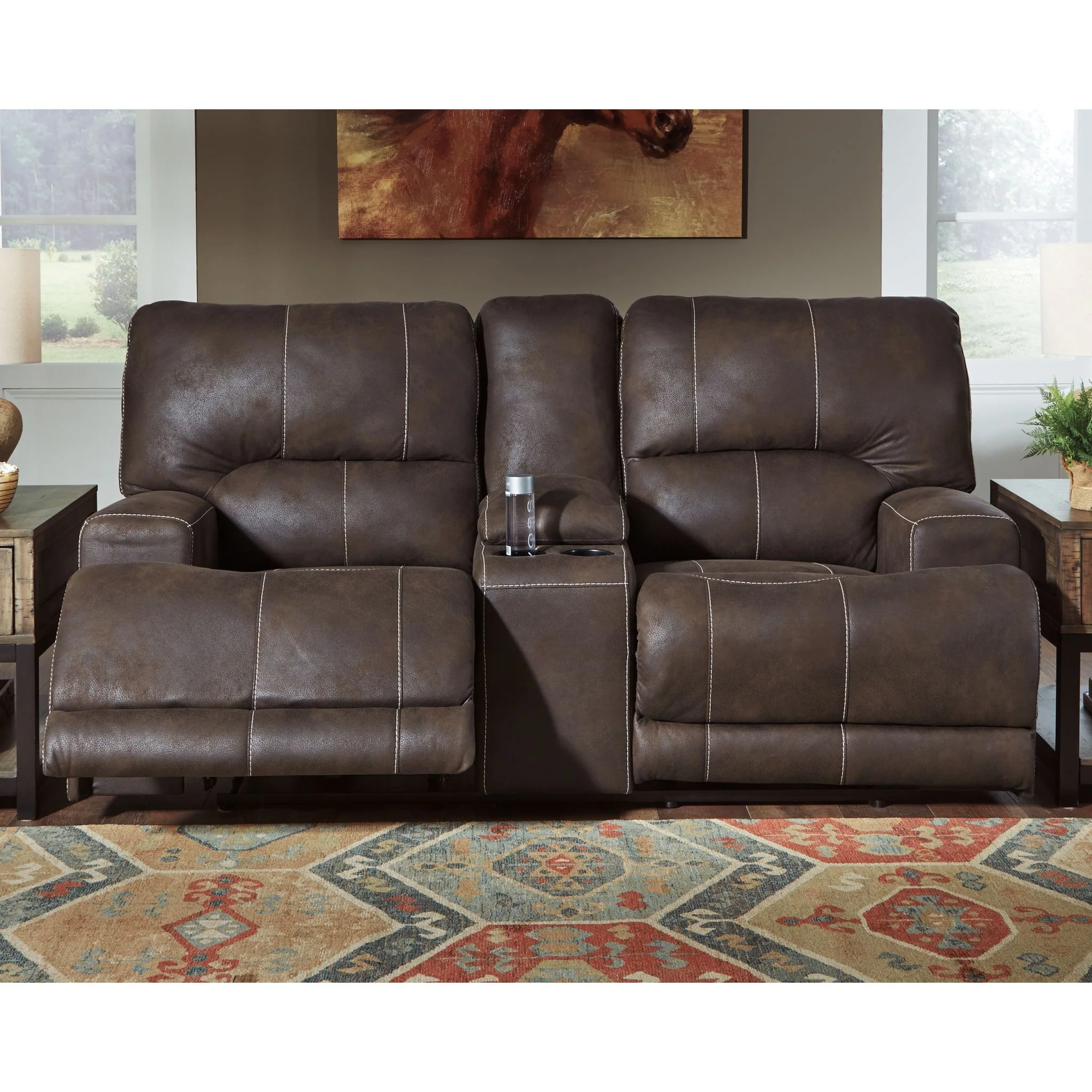 Kitching Power Reclining Loveseat with Adjustable Headrest - Image 2