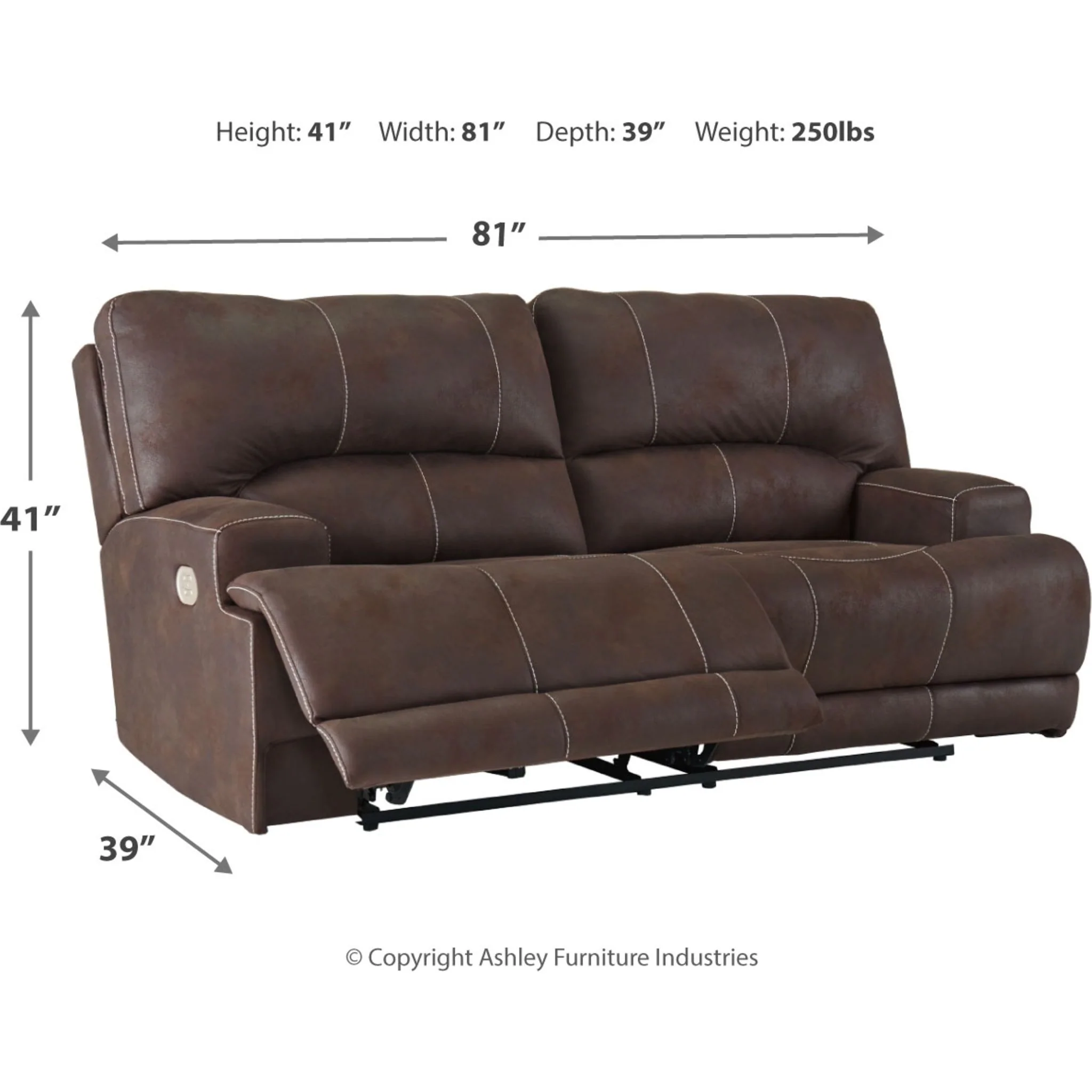 Kitching Power Reclining Sofa with Adjustable Headrest - Image 4