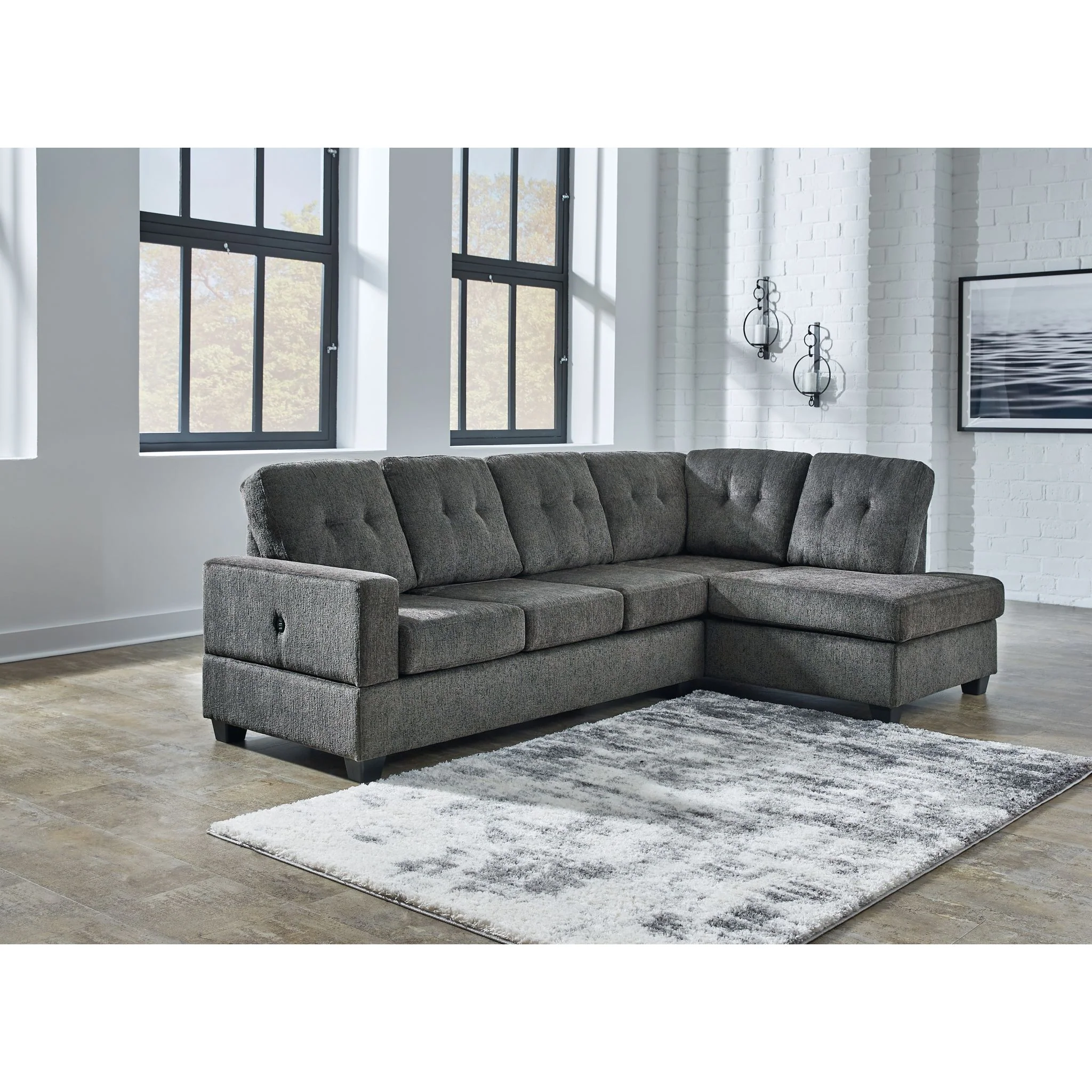 Kitler 2 Piece Sectional with Chaise - Image 2