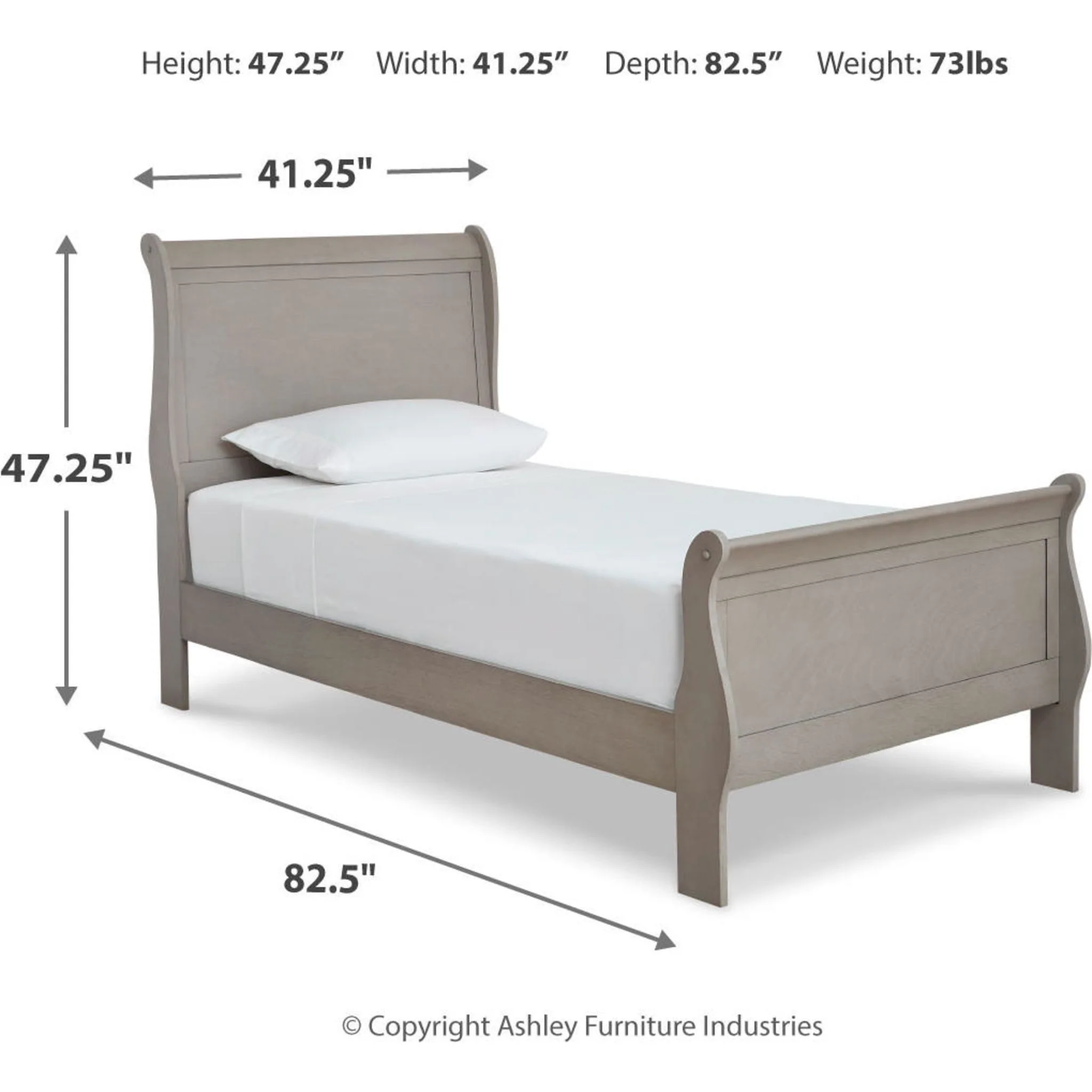Kordasky 5 Piece Twin Sleigh Bedroom - Image 20