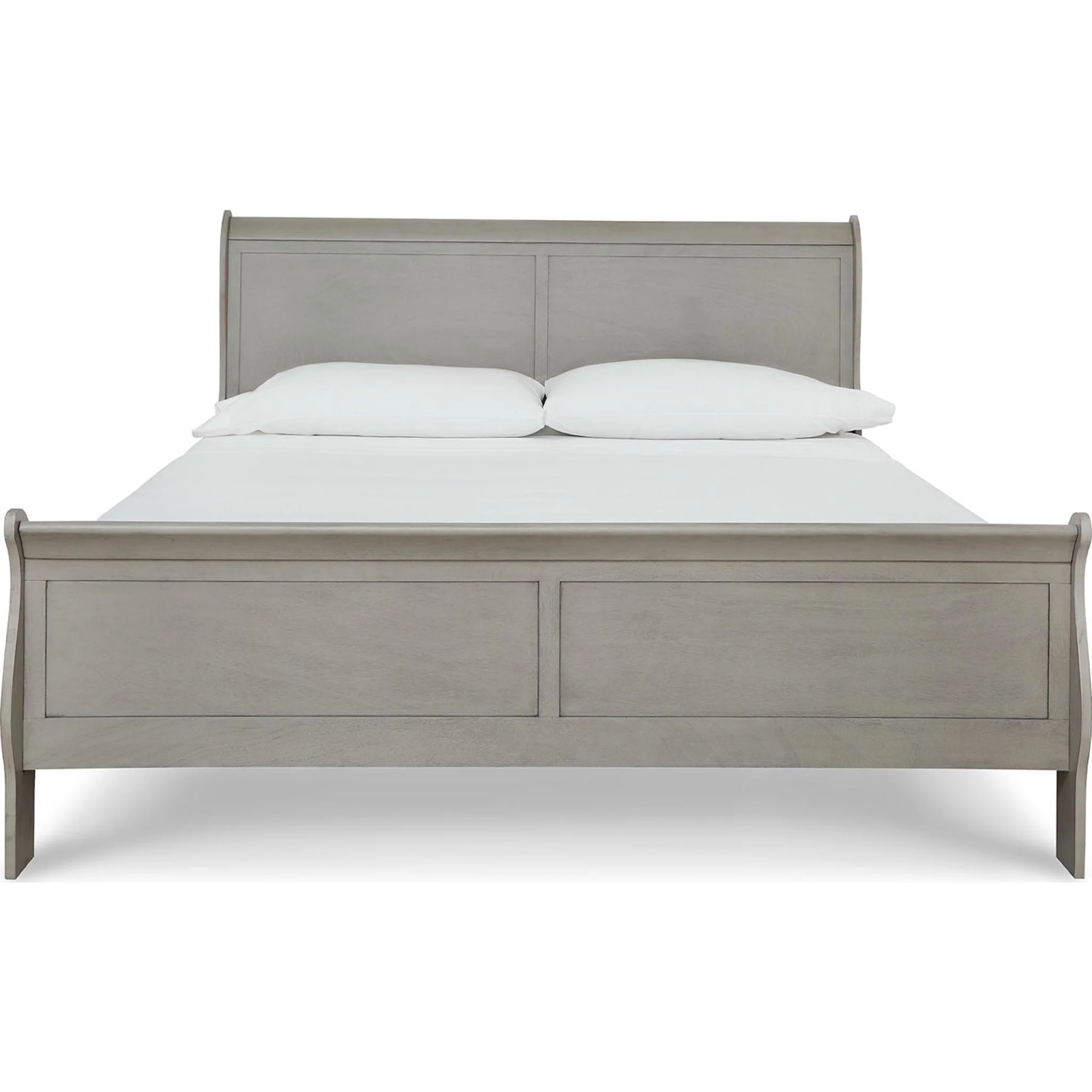 Kordasky Sleigh Bed with Mirrored Dresser - Grey - Image 65