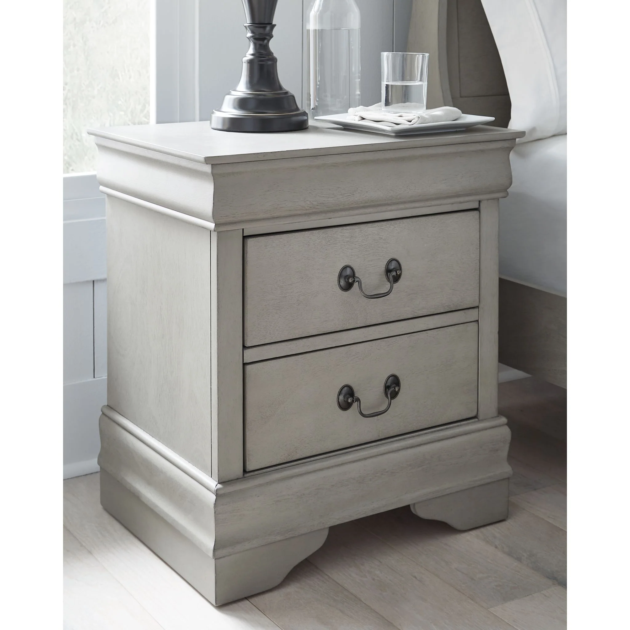 Kordasky Two Drawer Nightstand - Image 2