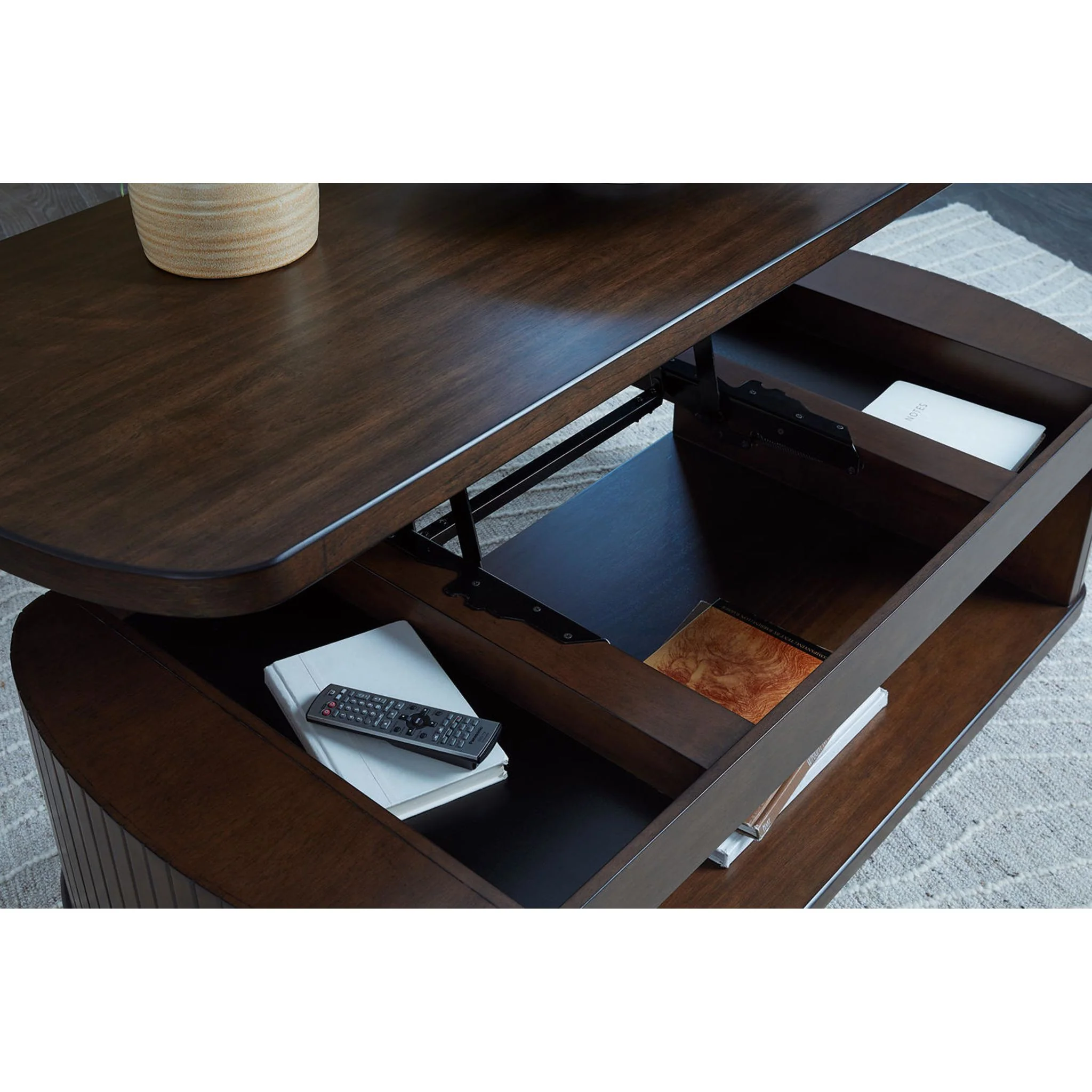 Korestone Cocktail Table with Lift Top - Image 9
