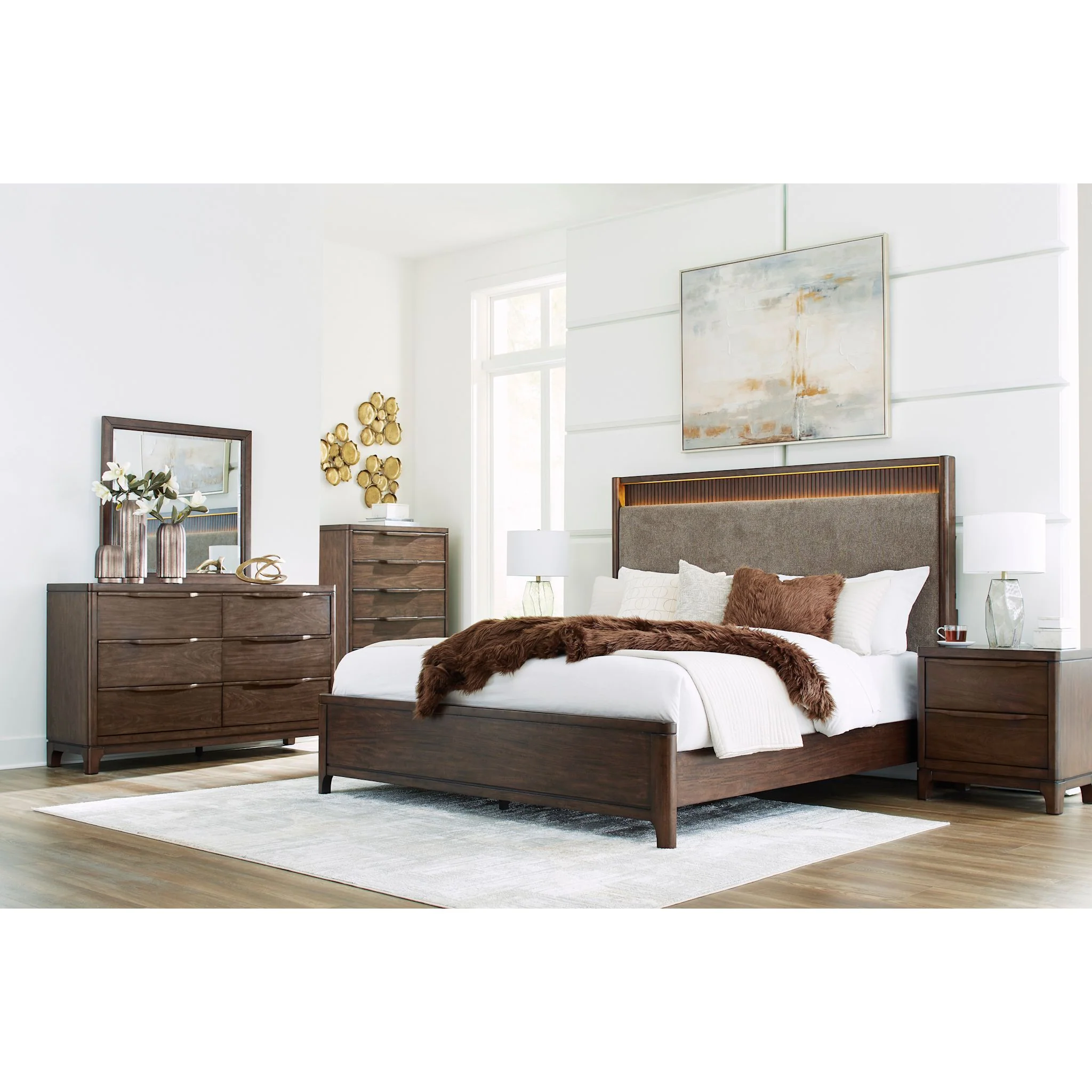 Korestone-Exclusive 5 Piece Panel Bedroom - Image 2