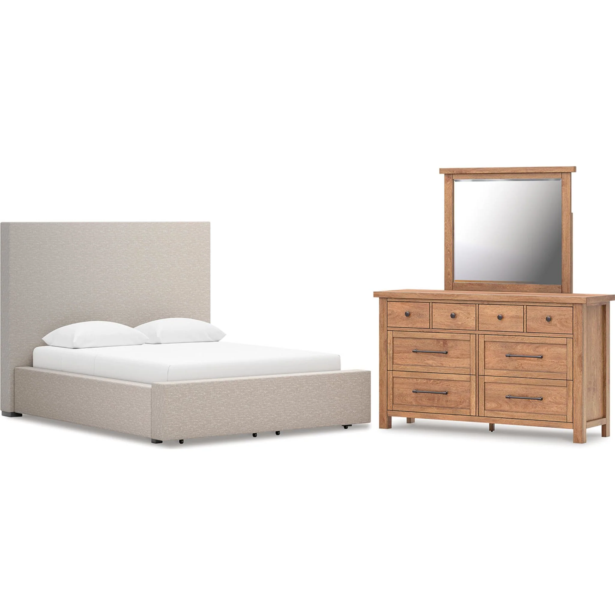 Kristiland-Exclusive 5 Piece Queen Upholstered Bedroom - Image 5