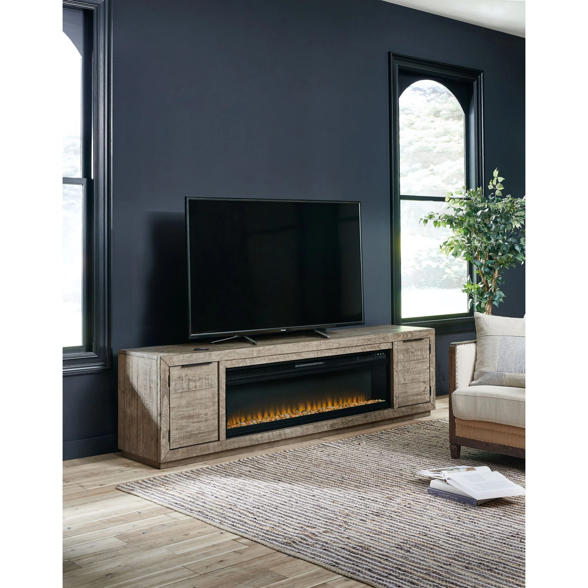 Krystanza TV Stand with Fireplace - Image 2