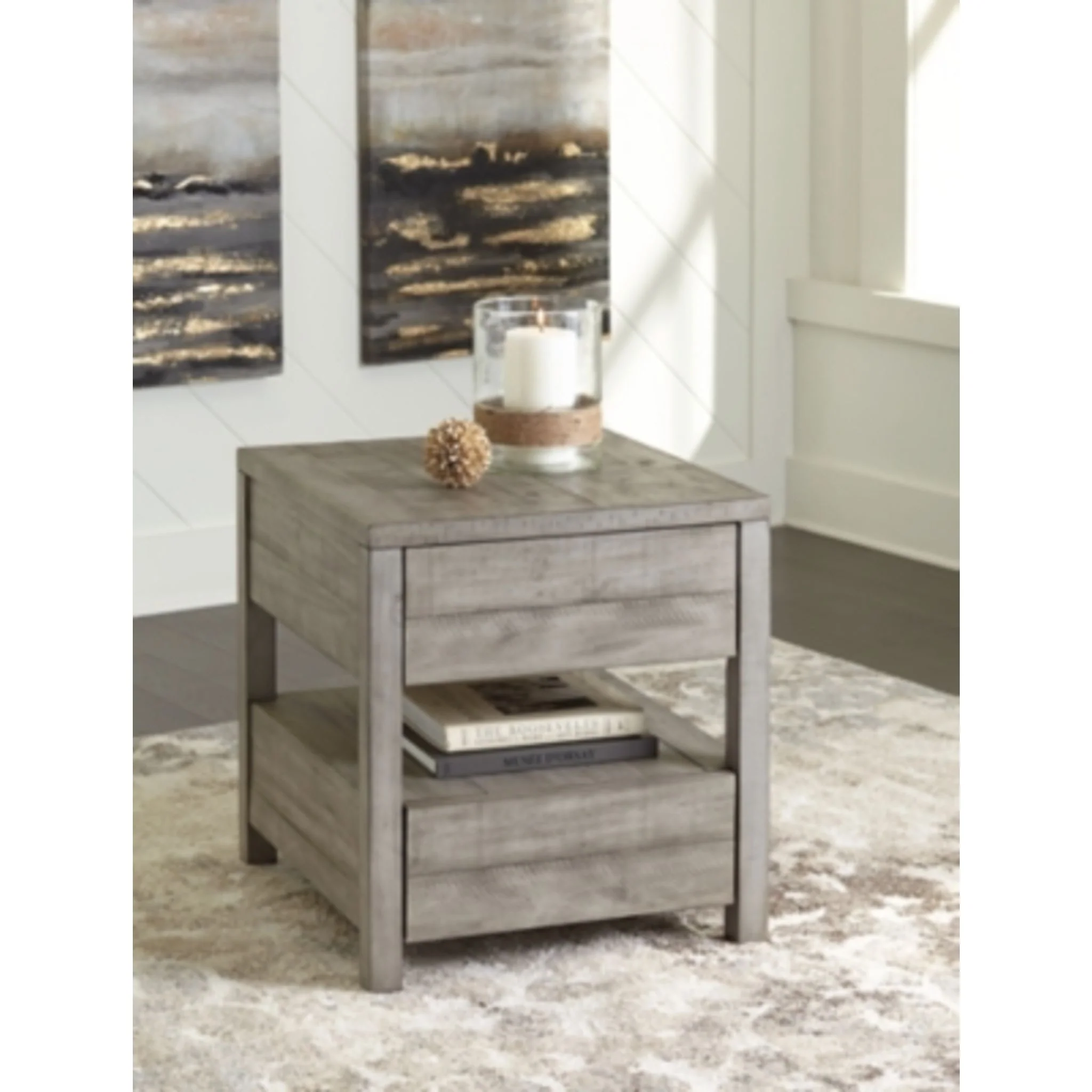 Krystanza Rectangle End Table - Image 2