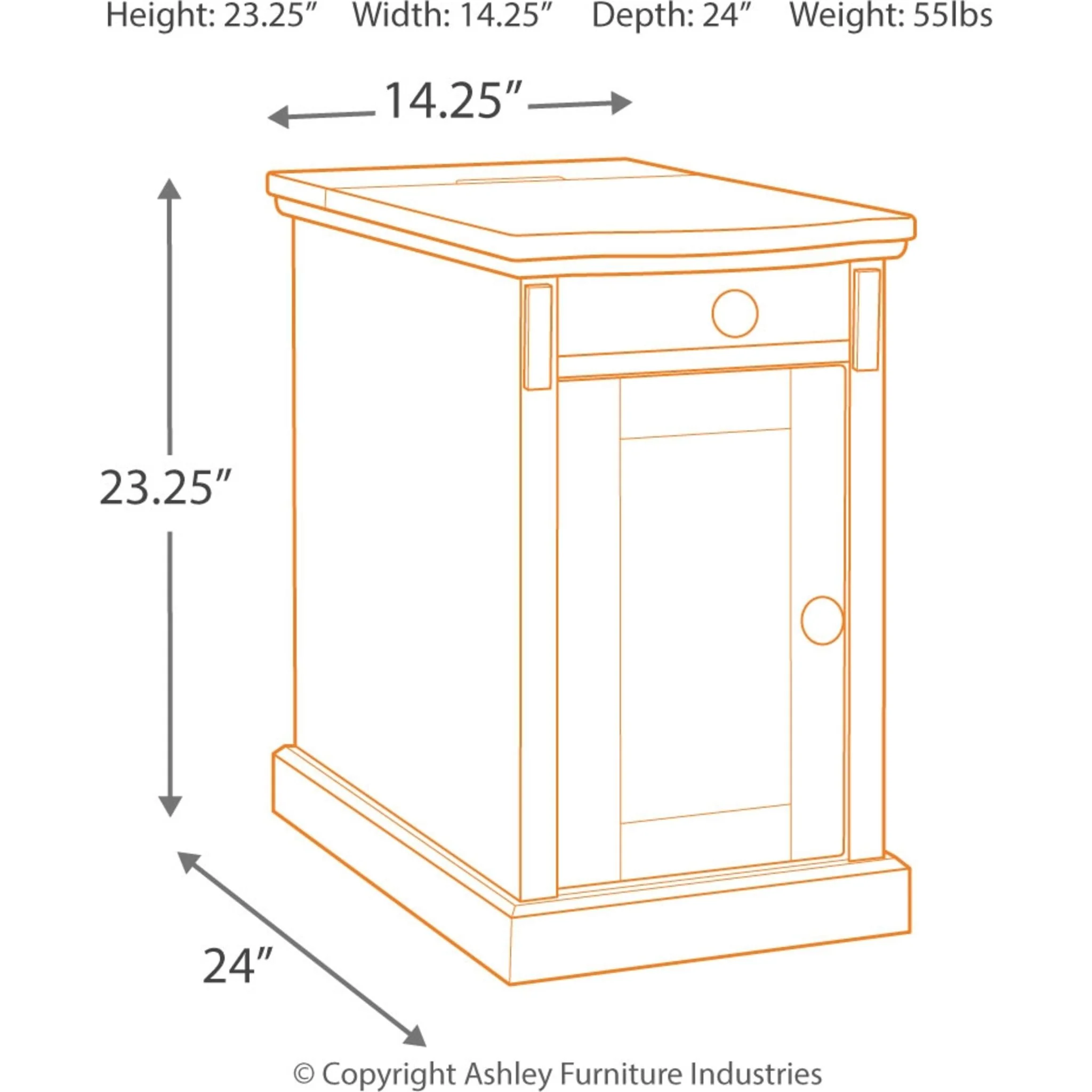 Laflorn Chairside End Table - Image 4