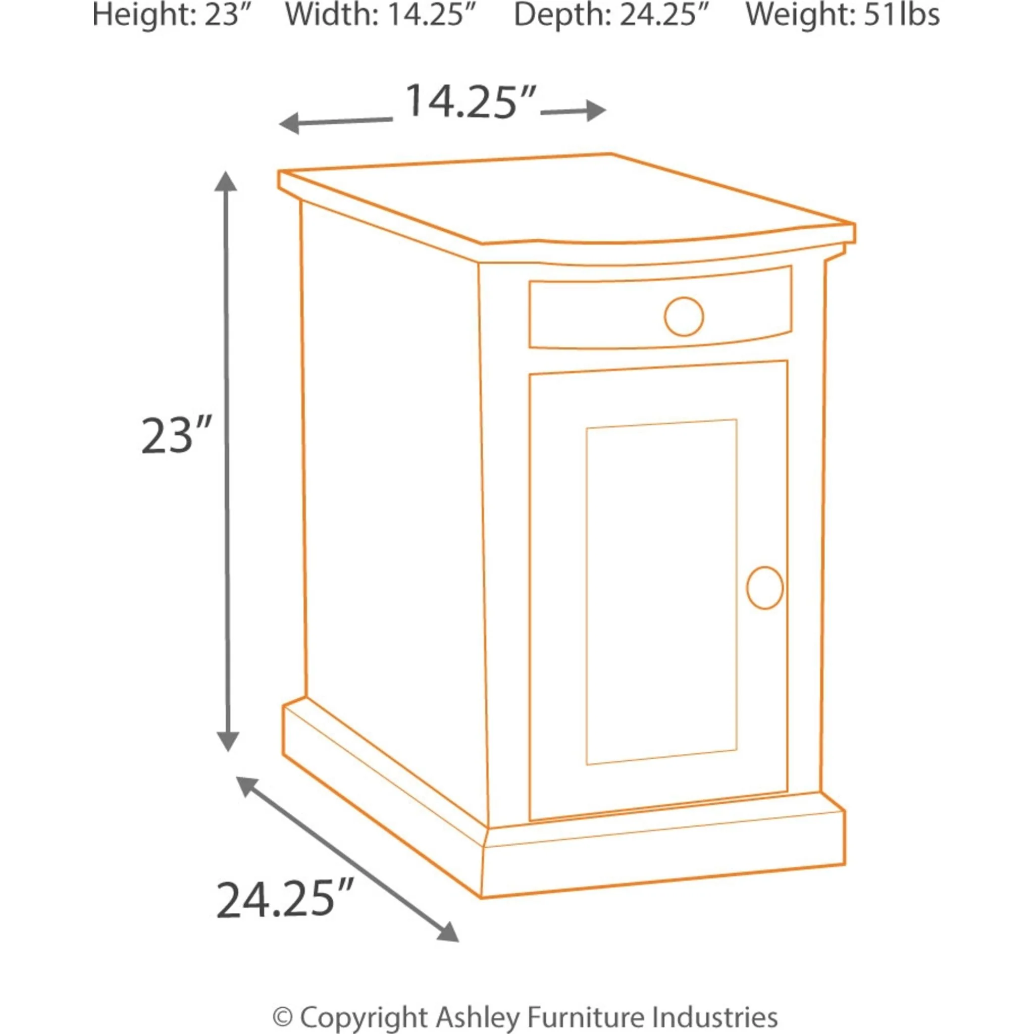Laflorn Chairside End Table - Image 4
