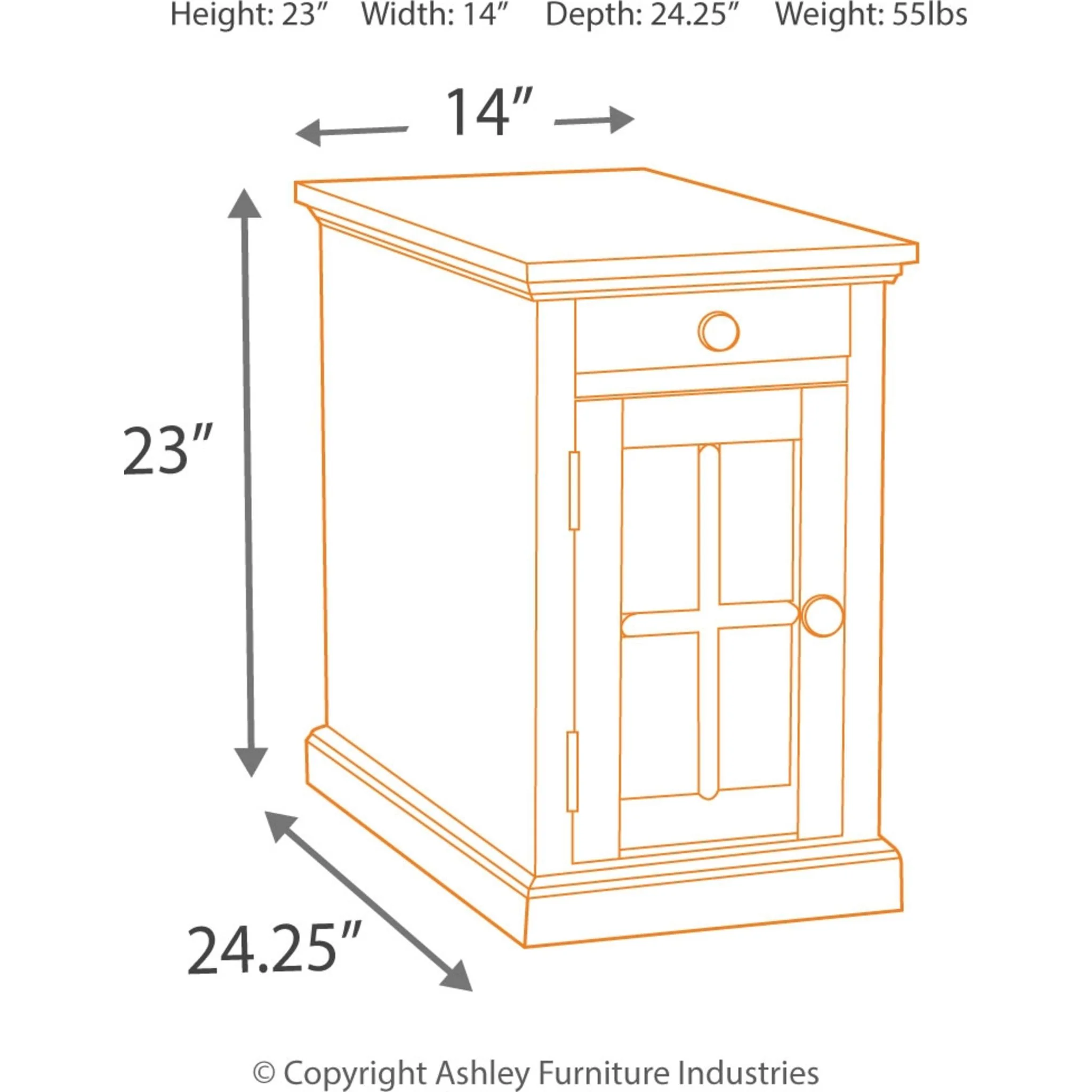 Laflorn Chairside End Table - Image 5