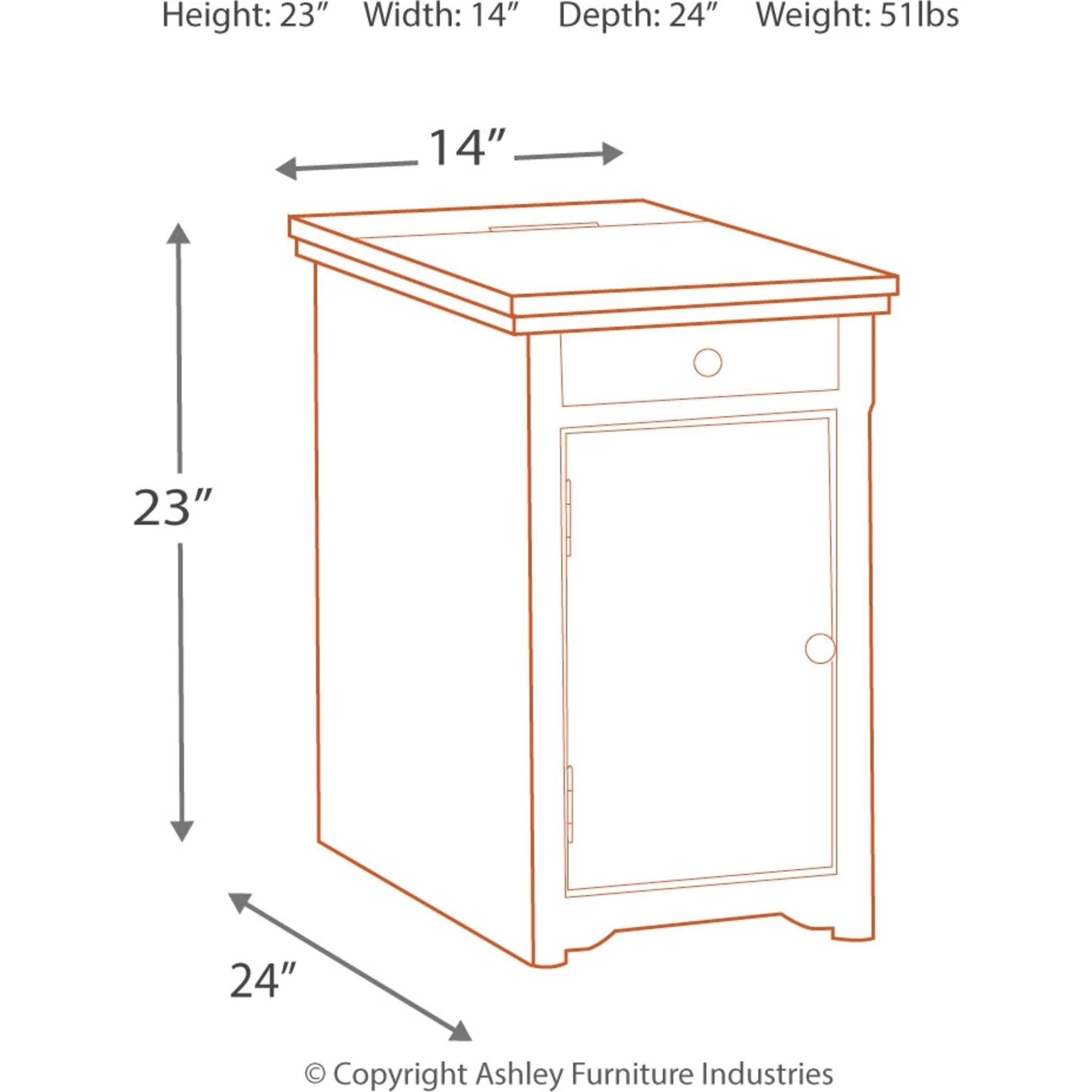 Laflorn Chairside End Table - Image 5