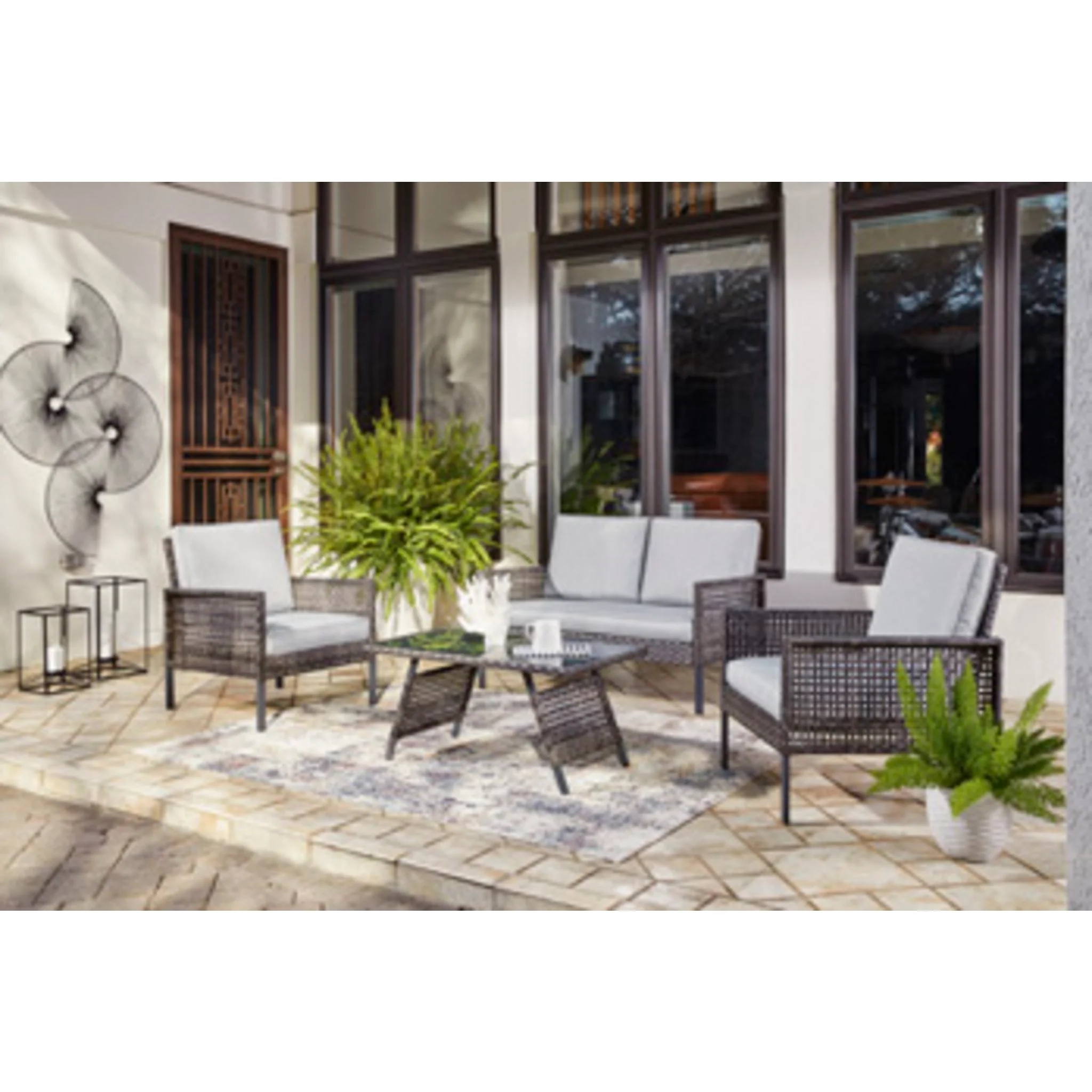 Outdoor Lainey 4 Piece Outdoor Seating - Image 3