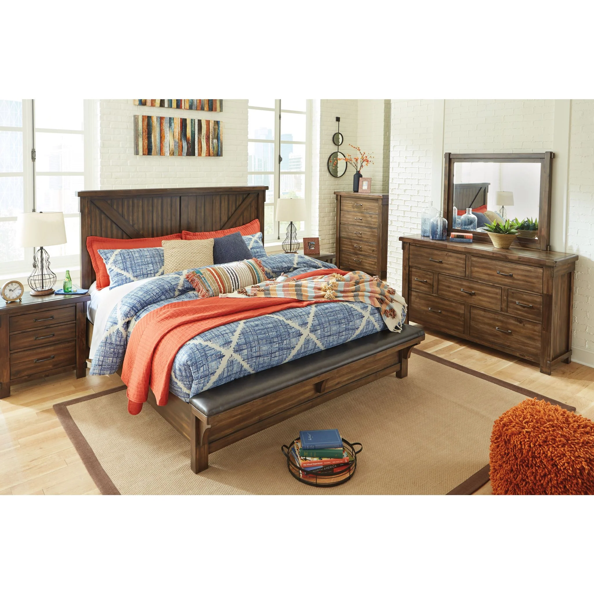 Lakeleigh 3 Piece Queen Bed w/Bench - Image 4
