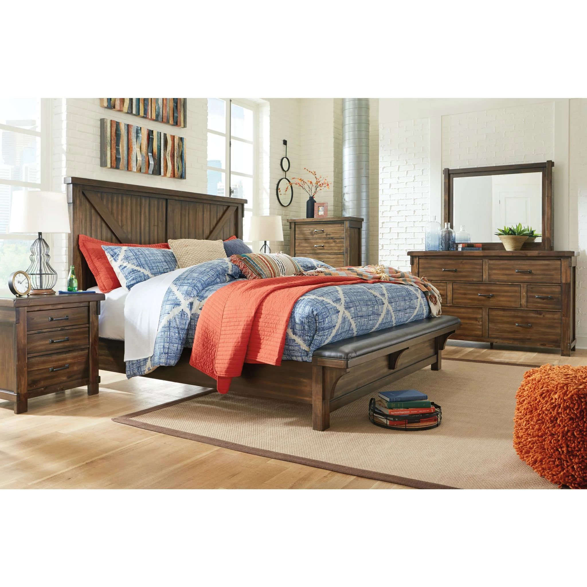 Lakeleigh 3 Piece Queen Bed w/Bench - Image 7