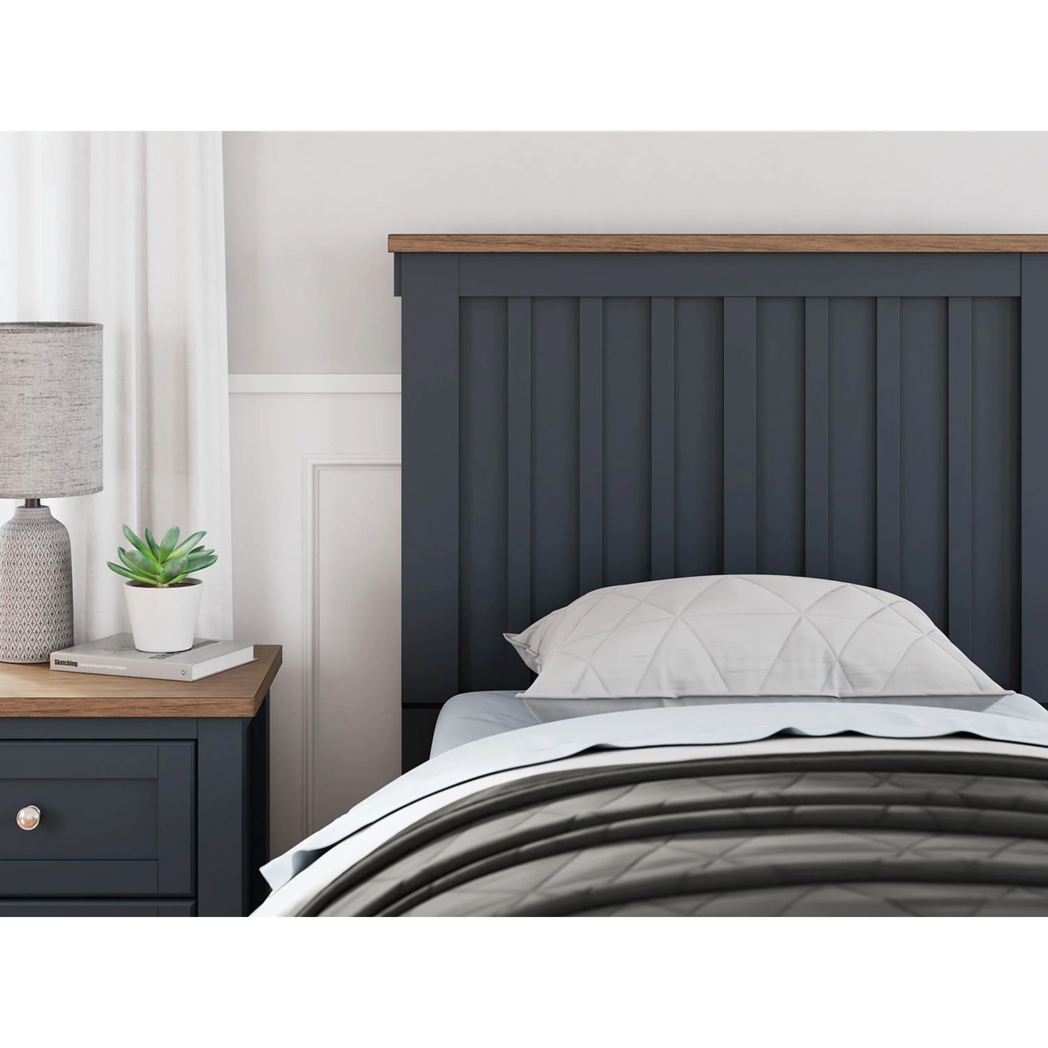Landocken Twin Panel Headboard - Image 2