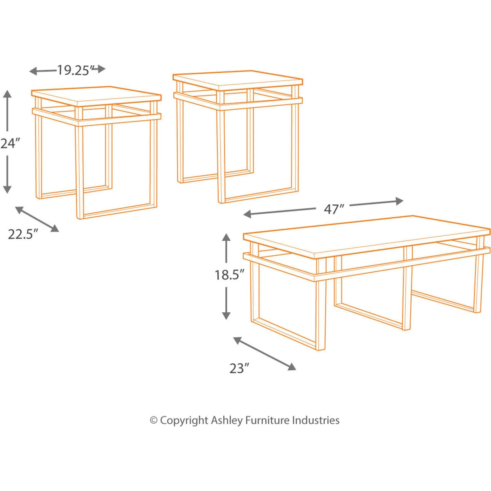 Laney 3 Pack Tables - Image 8