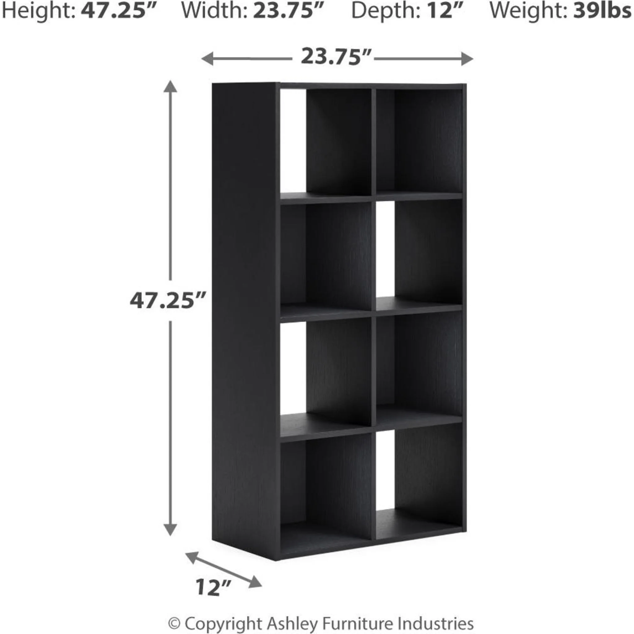 Langdrew Eight Cube Organizer Bookcase - Image 3