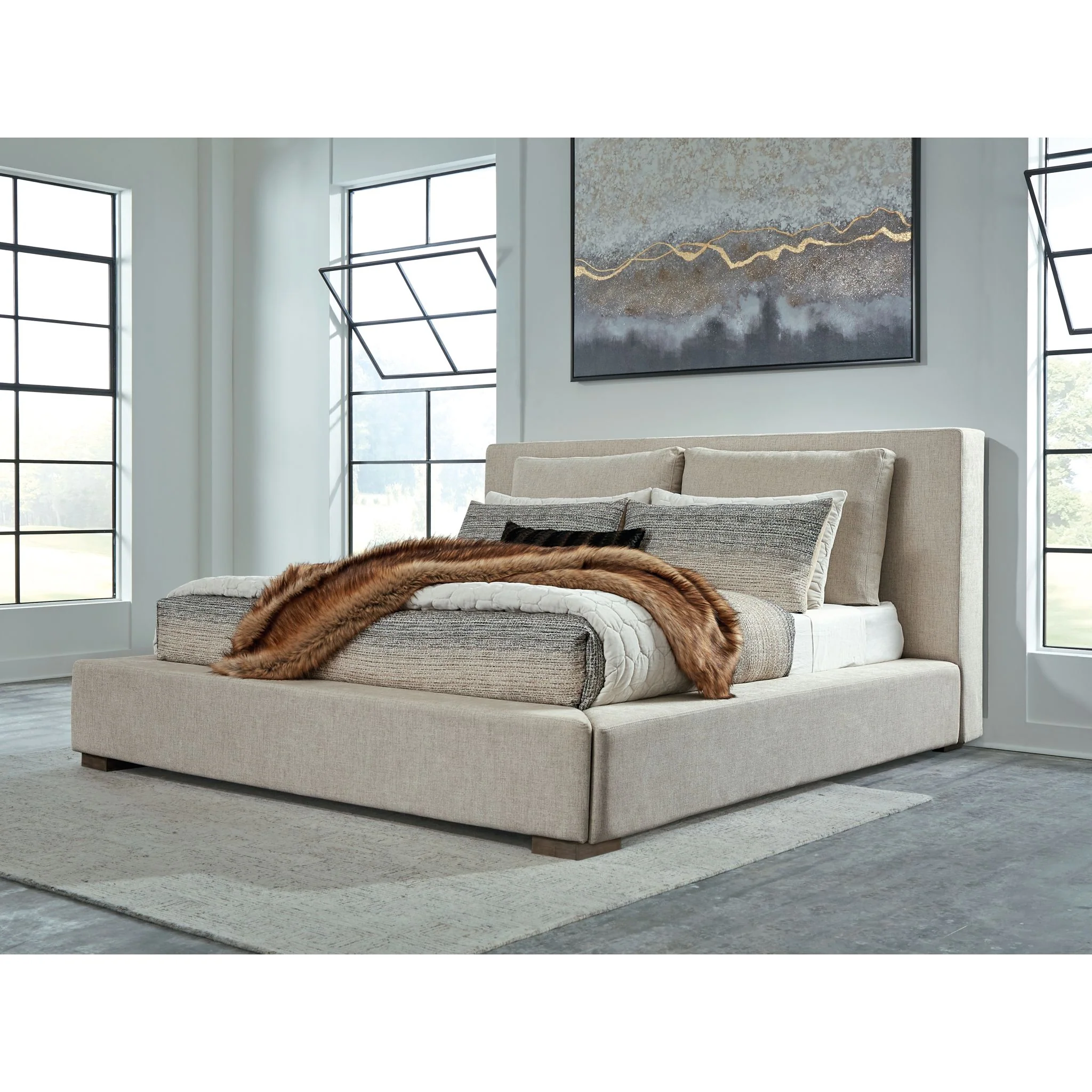 Langford-Exclusive 5 Piece Upholstered Bedroom - Image 5