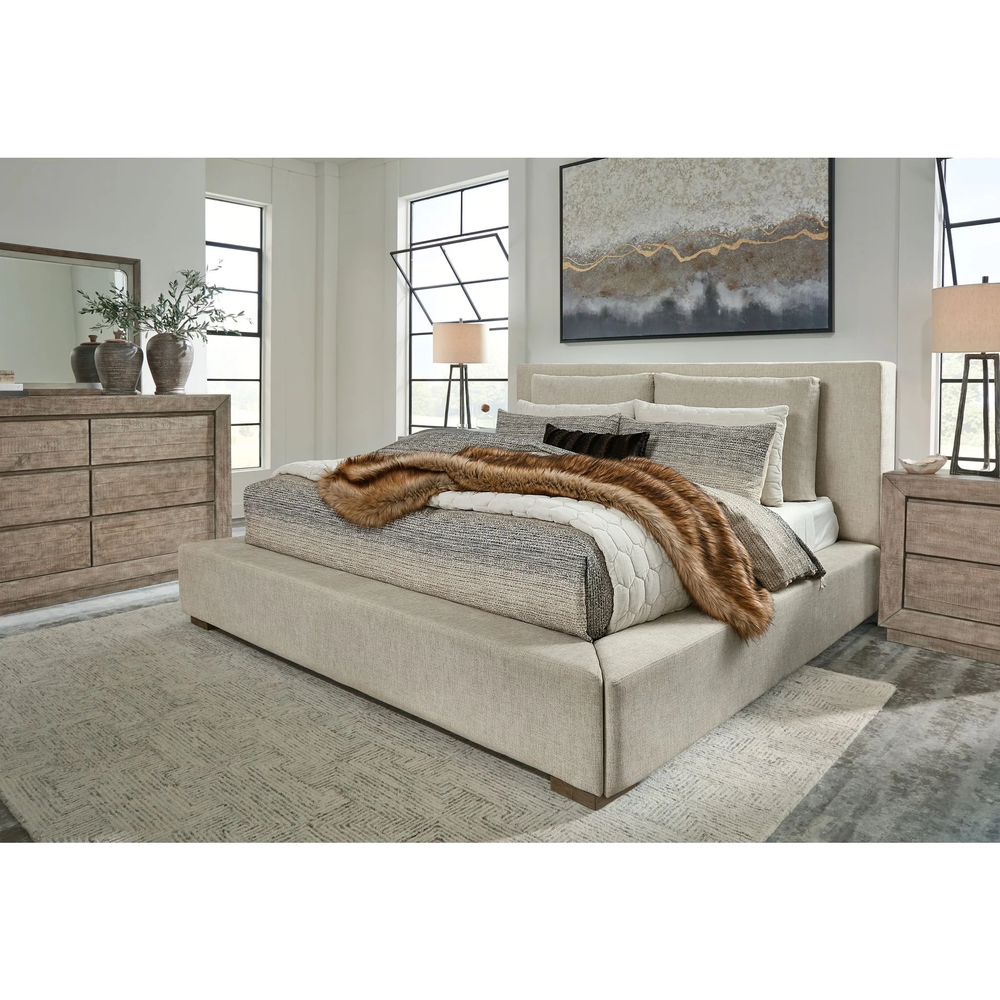 Langford-Exclusive Upholstered Bed - Image 2