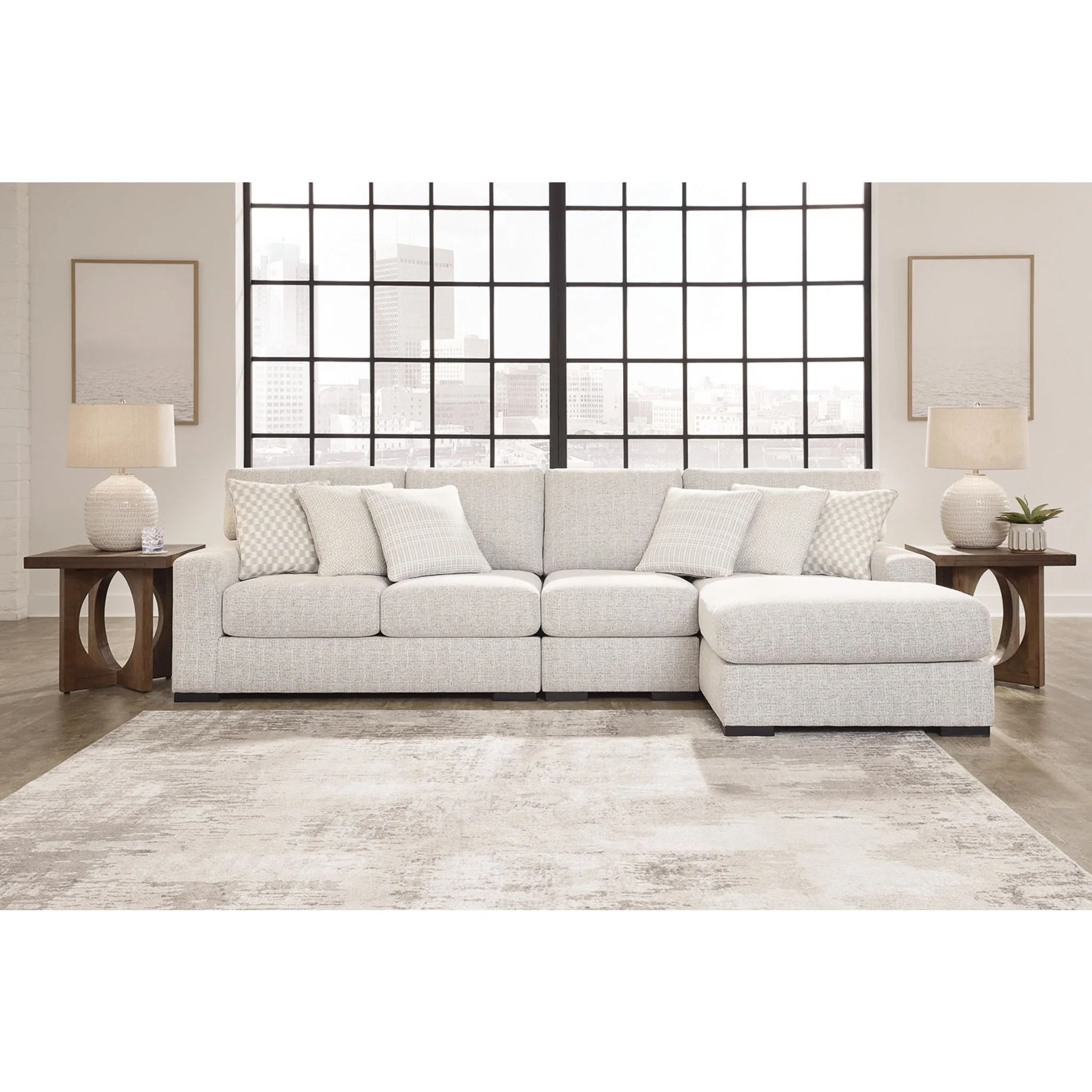 Larce-Exclusive 3 Piece Sectional with Chaise - Image 3