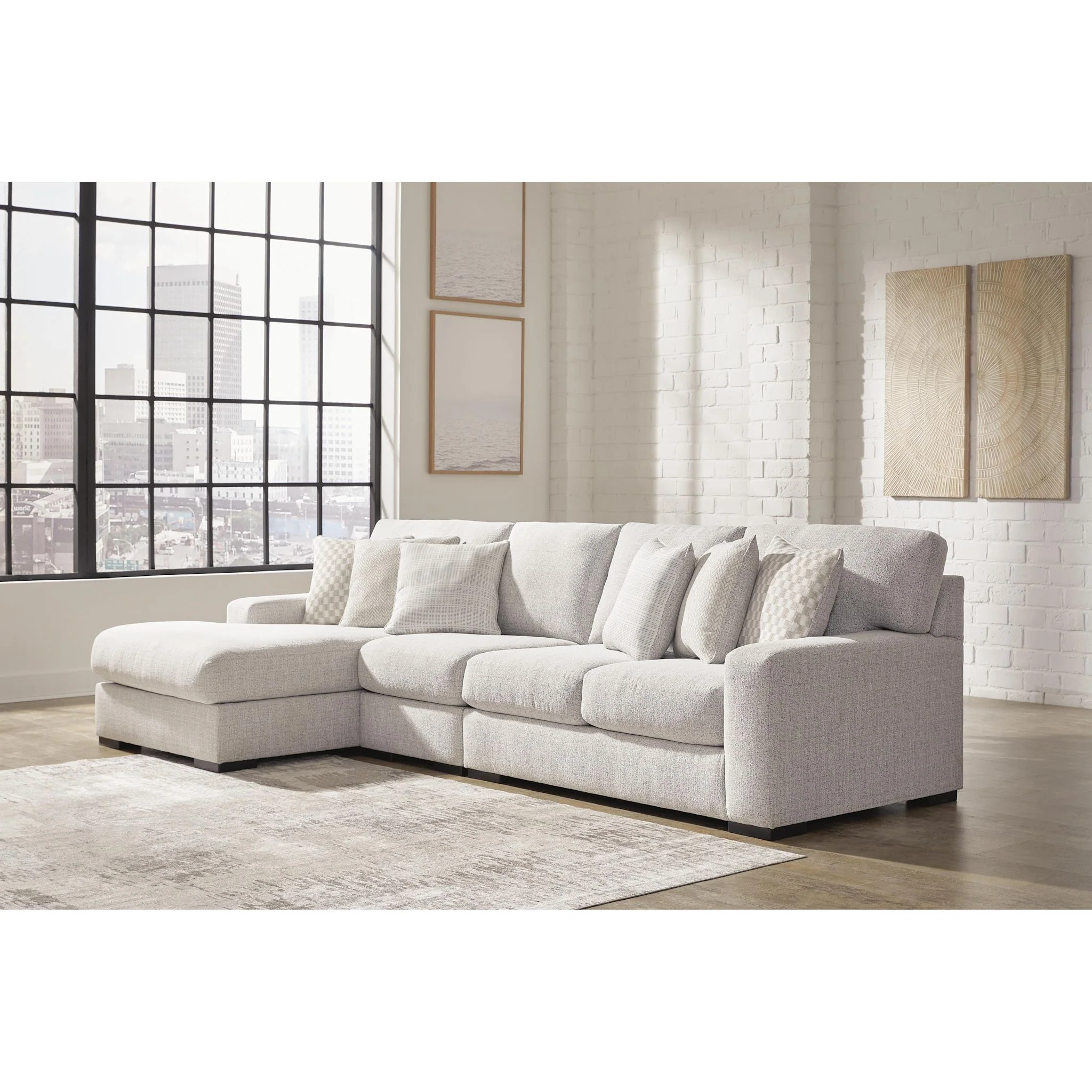 Larce-Exclusive 3 Piece Sectional with Chaise - Image 44