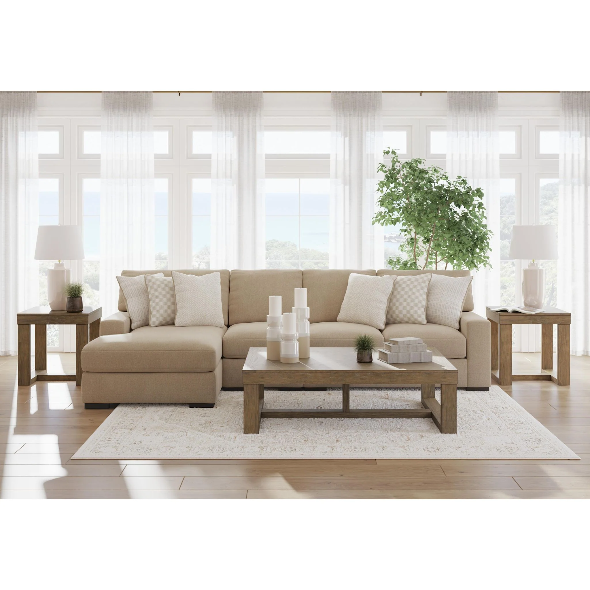 Larce-Exclusive 3 Piece Sectional with Chaise - Image 52