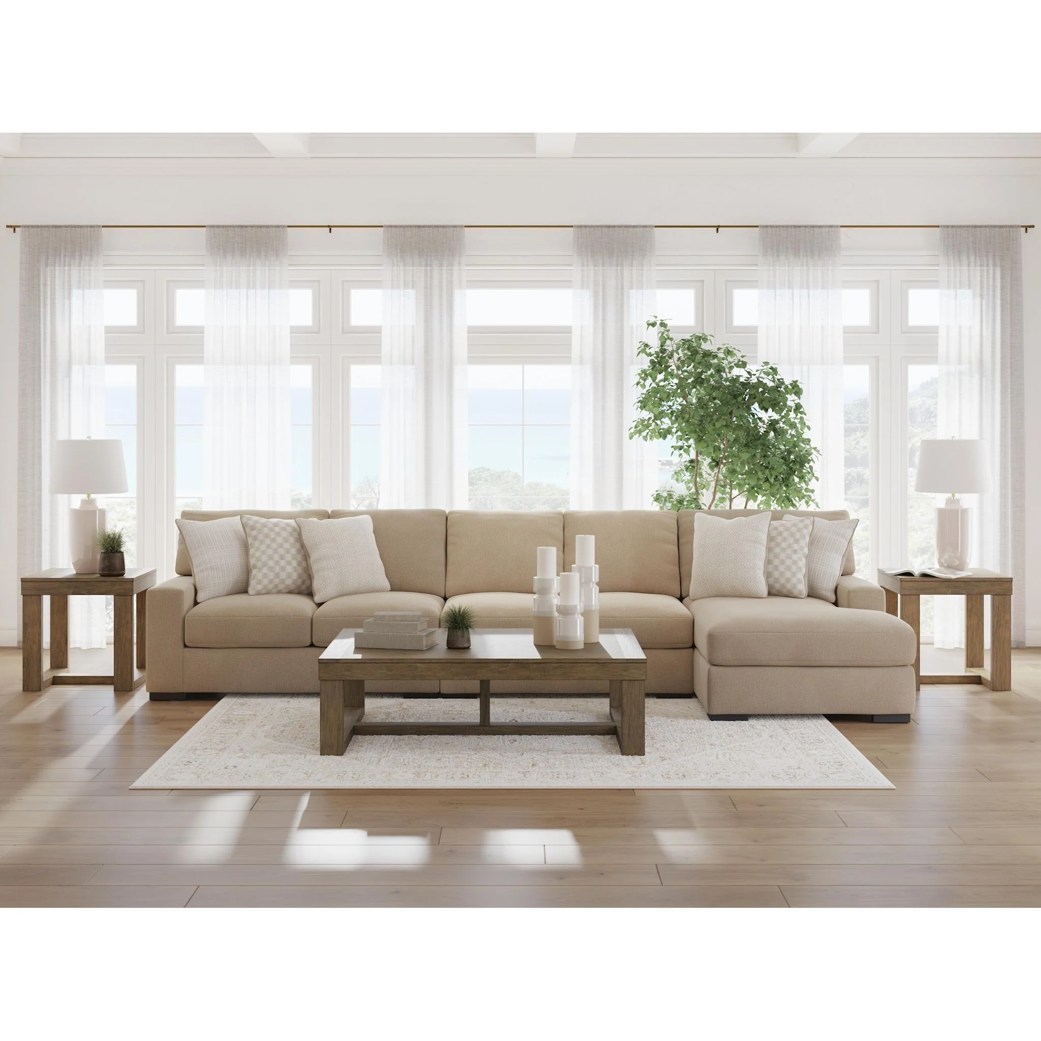 Larce-Exclusive 3 Piece Sectional with Chaise - Image 57
