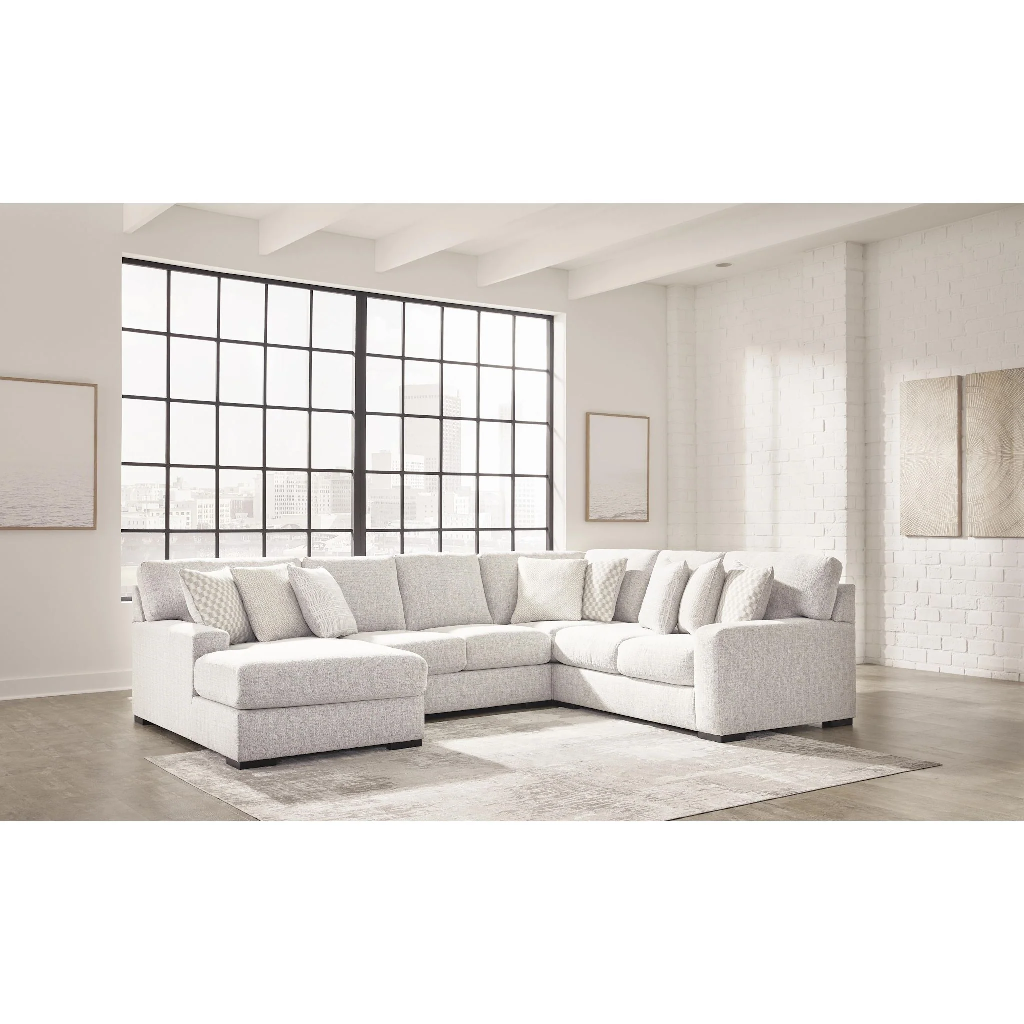 Larce-Exclusive 4 Piece Sectional with Chaise - Image 46