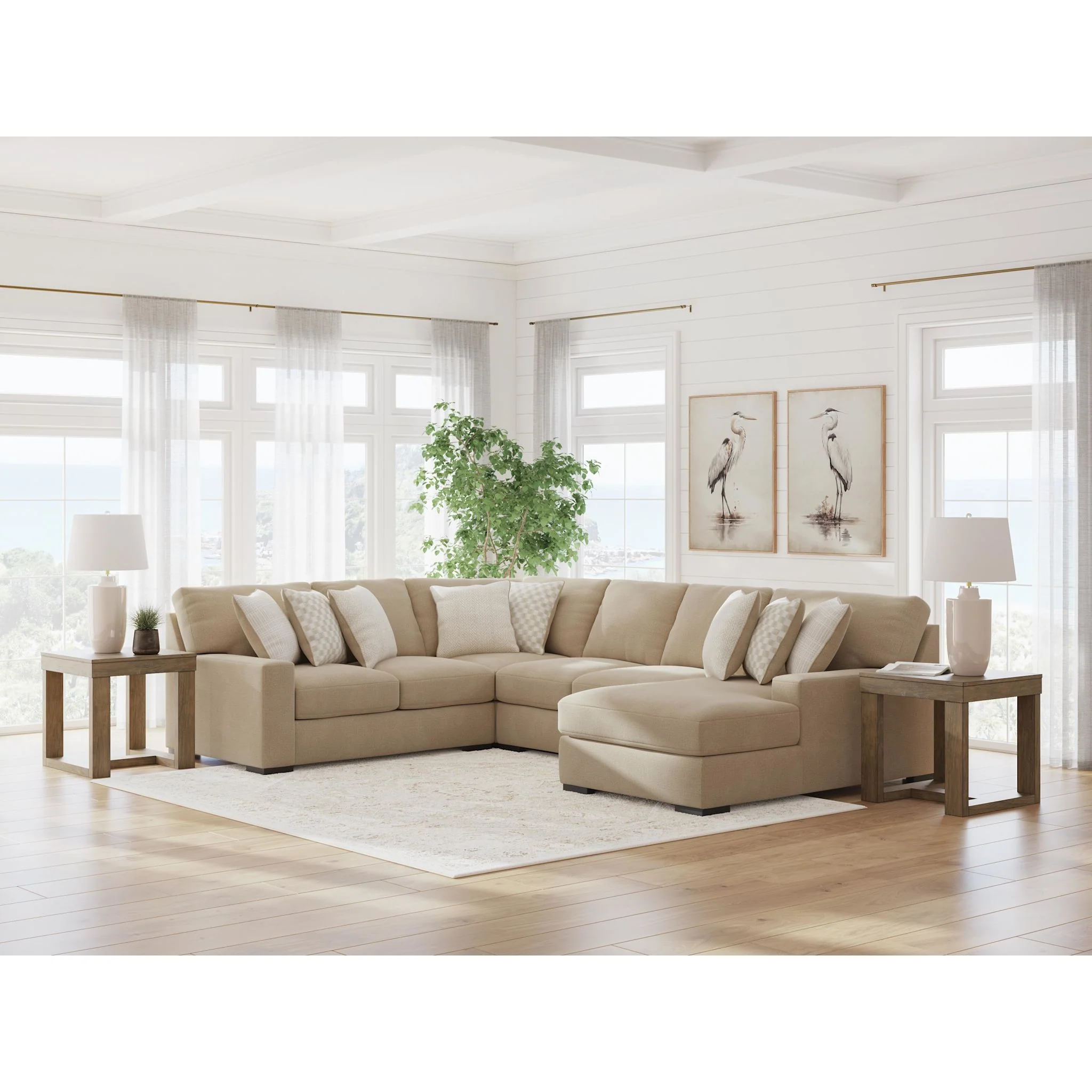 Larce-Exclusive 4 Piece Sectional with Chaise - Image 55