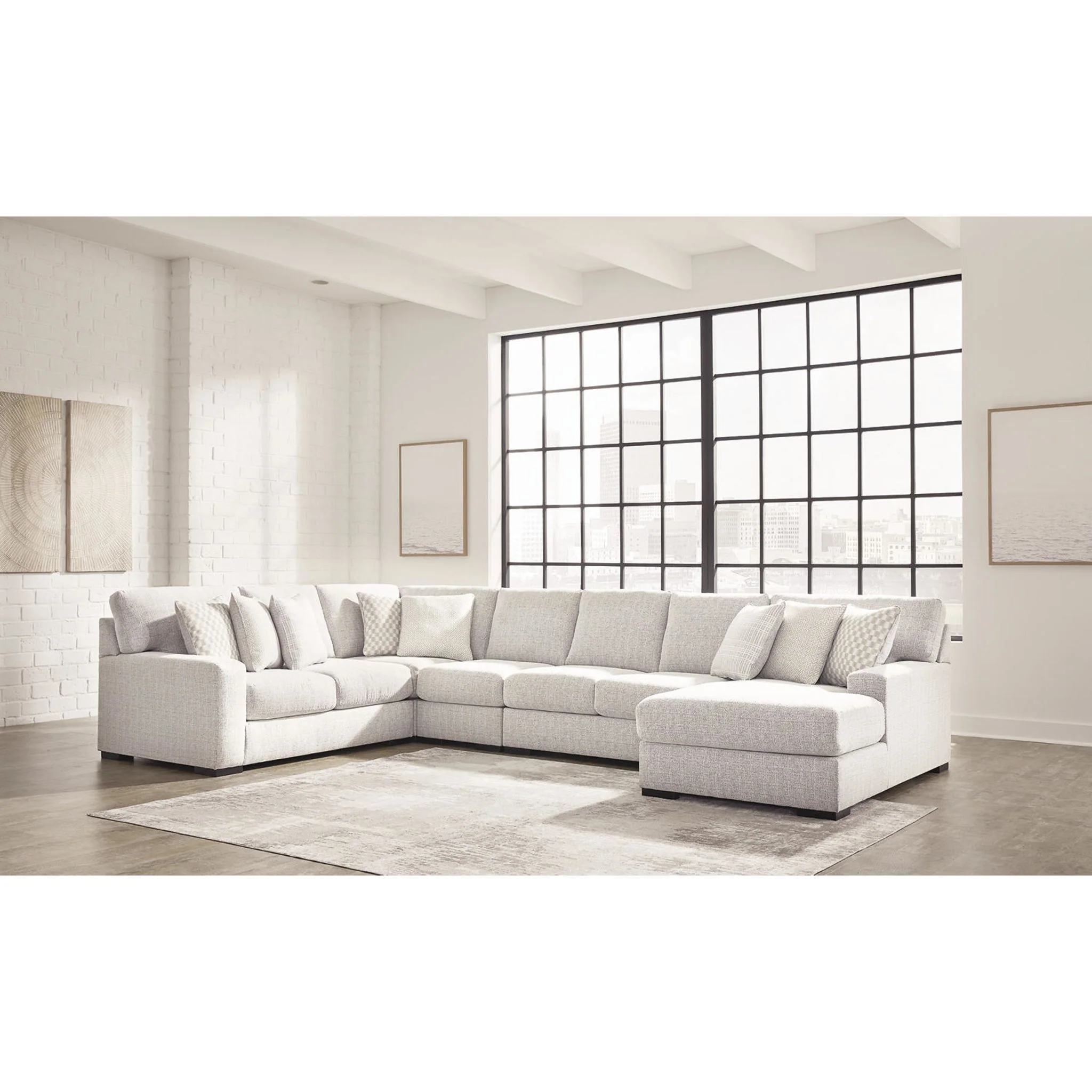 Larce-Exclusive 5 Piece Sectional with Chaise - Image 2