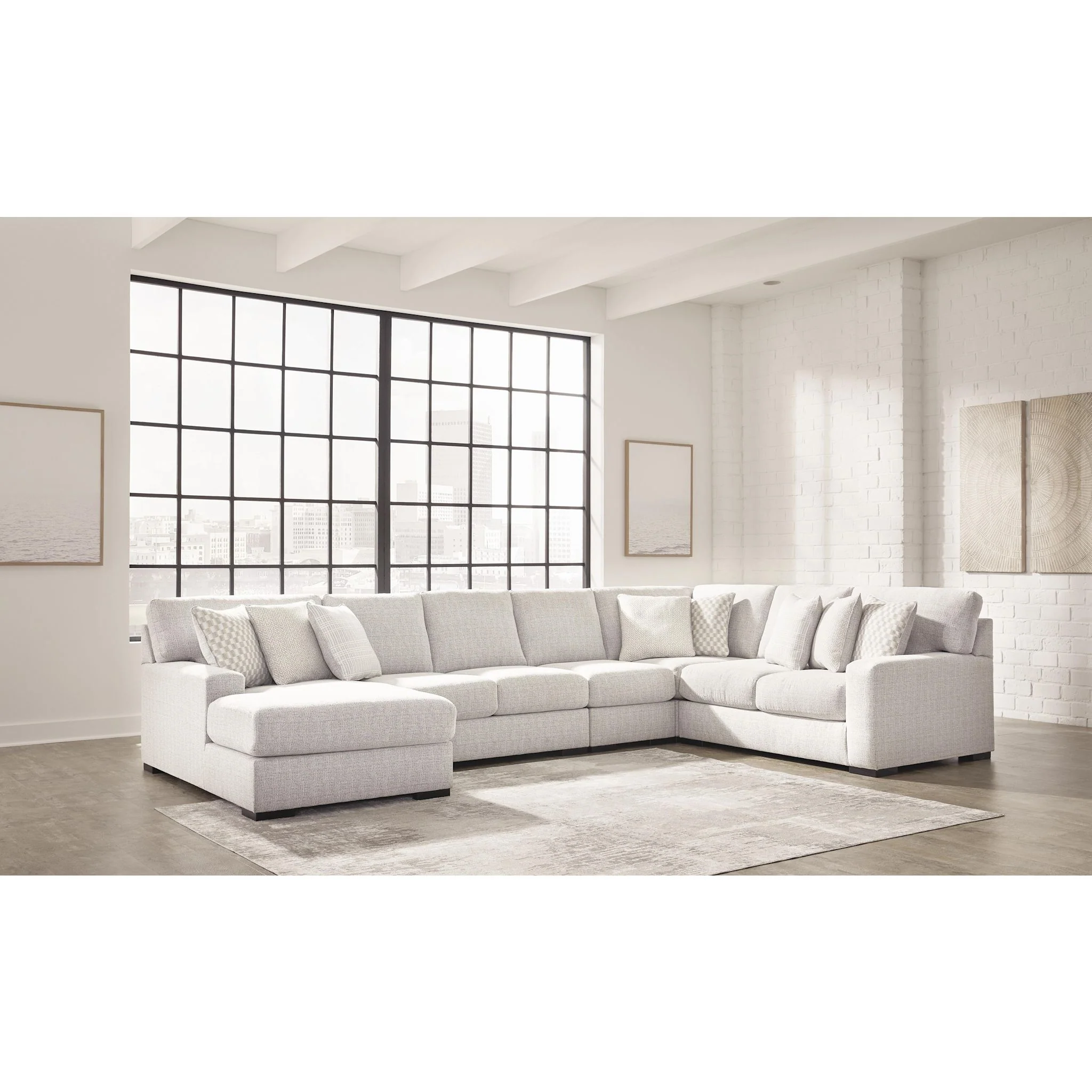 Larce-Exclusive 5 Piece Sectional with Chaise - Image 51