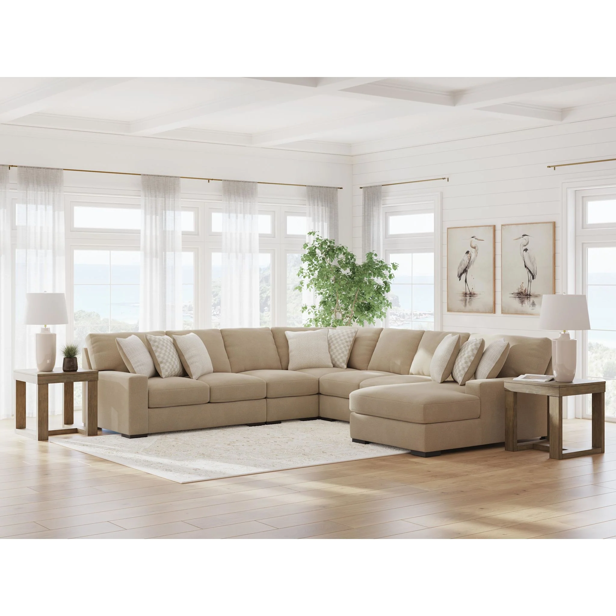Larce-Exclusive 5 Piece Sectional with Chaise - Image 57