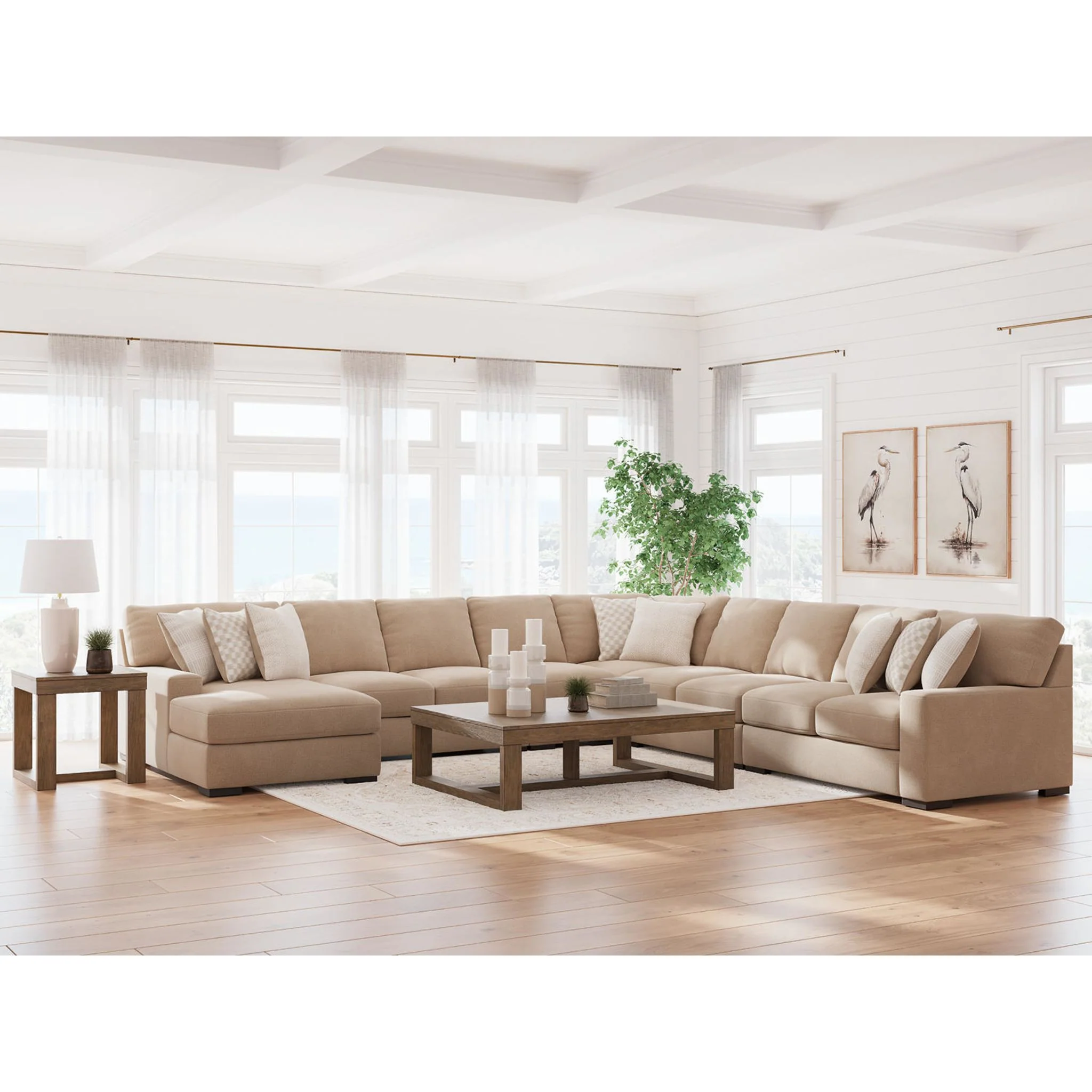 Larce-Exclusive 6 Piece Sectional with Chaise - Image 2
