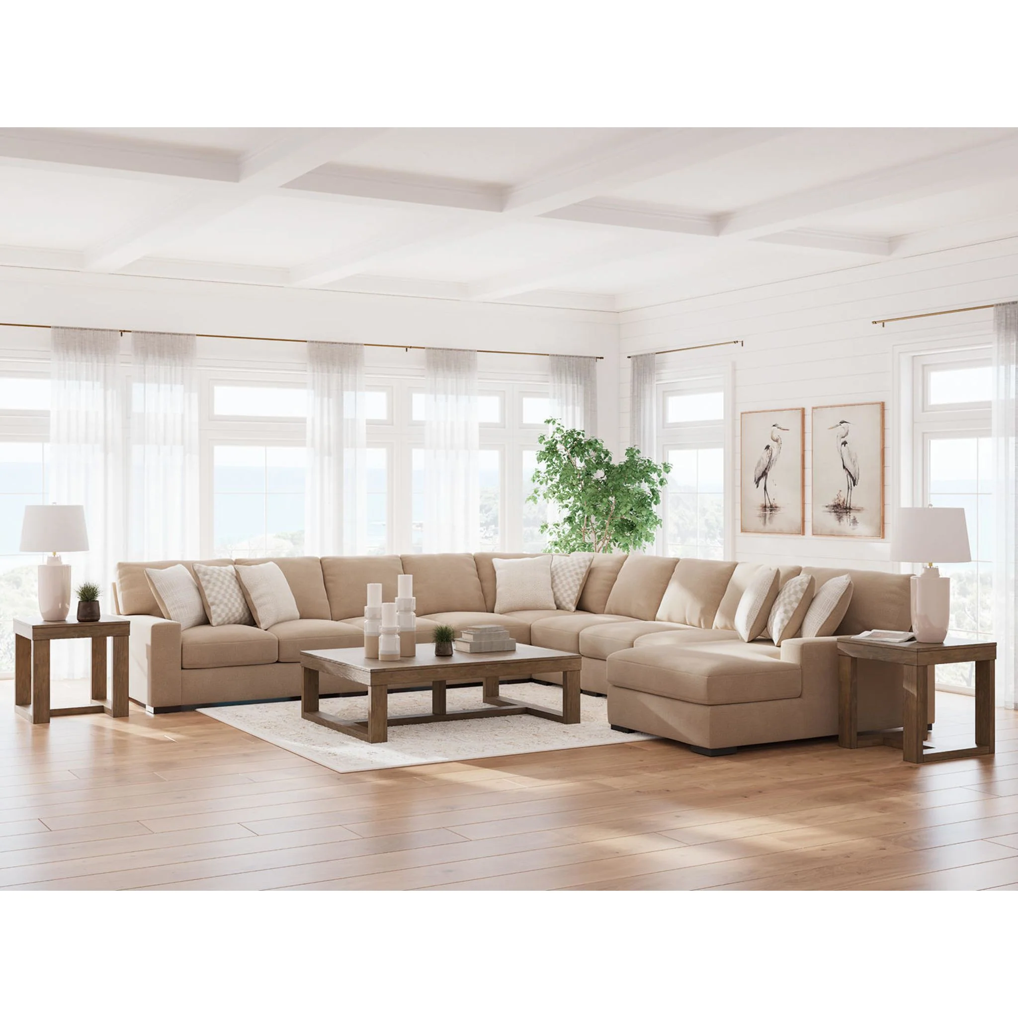 Larce-Exclusive 6 Piece Sectional with Chaise - Image 28