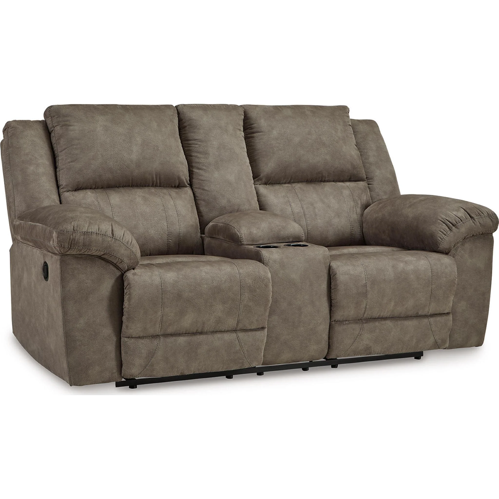 Laresview Reclining Loveseat with Console - Image 4