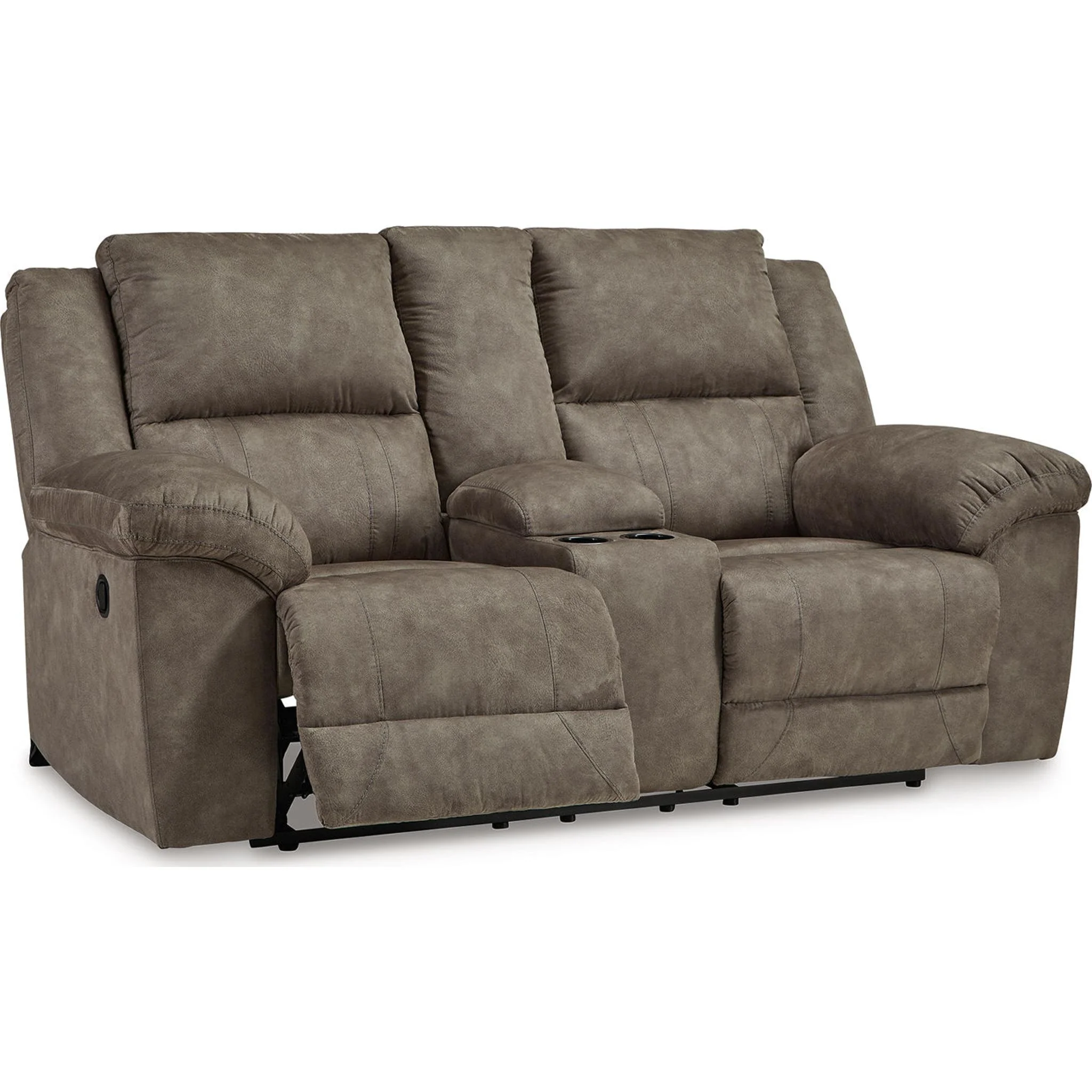 Laresview Reclining Loveseat with Console - Image 5