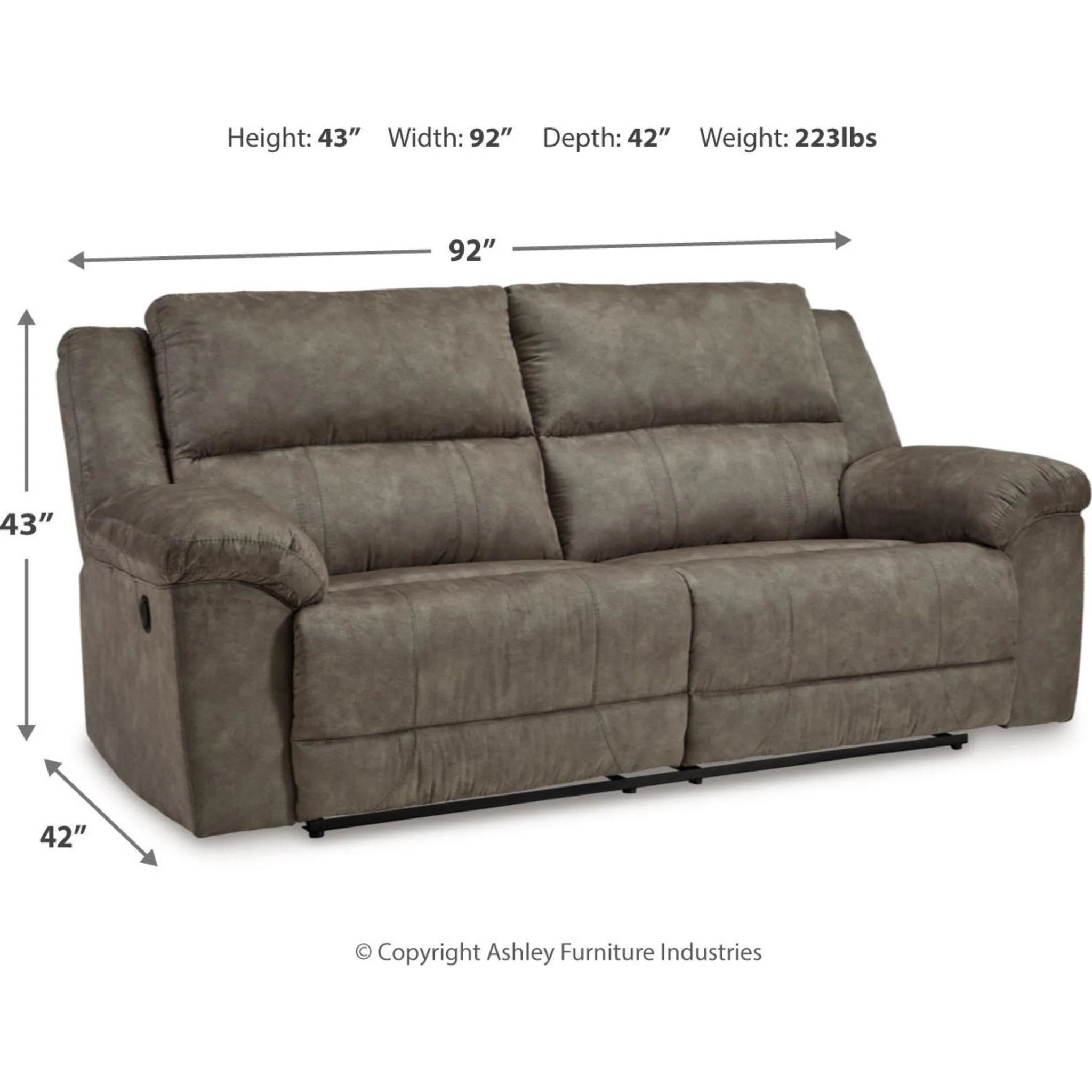 Laresview Reclining Sofa - Image 3