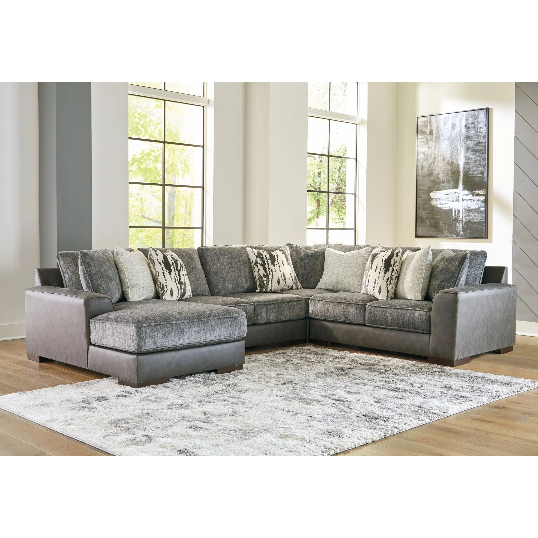 Larkstone 4 Piece Sectional - Image 2