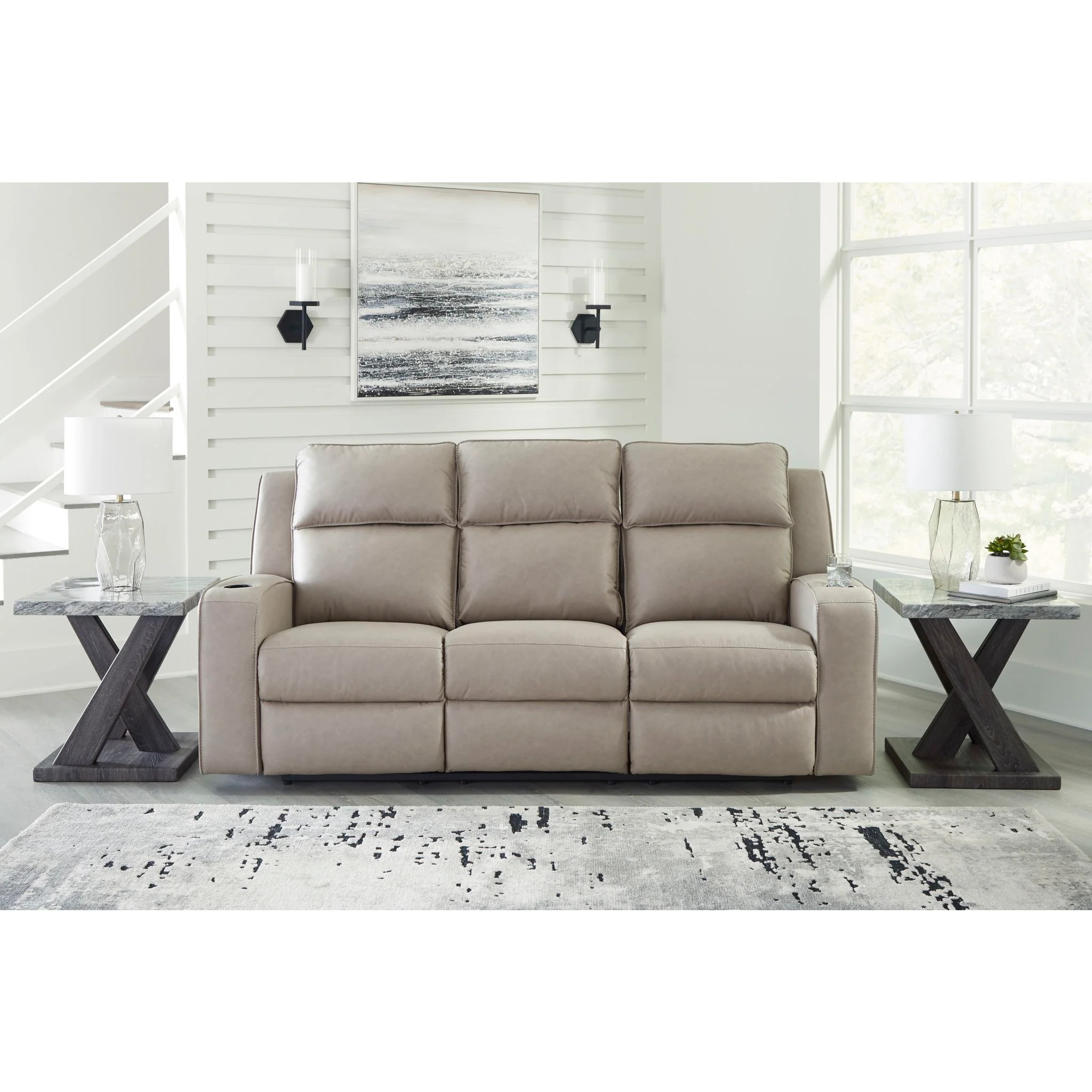Lavenhorne Reclining Sofa with Drop Down Table - Image 13