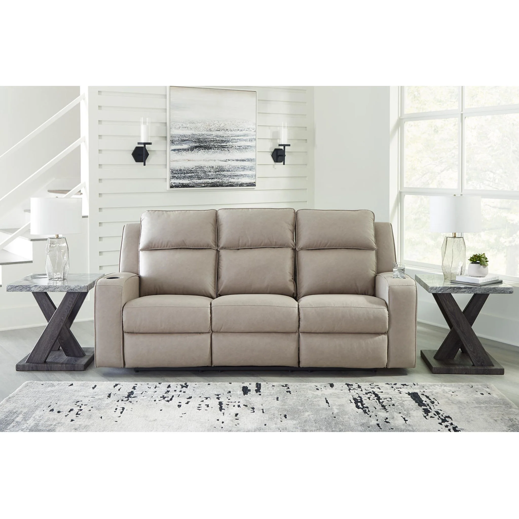 Lavenhorne Reclining Sofa with Drop Down Table - Image 23