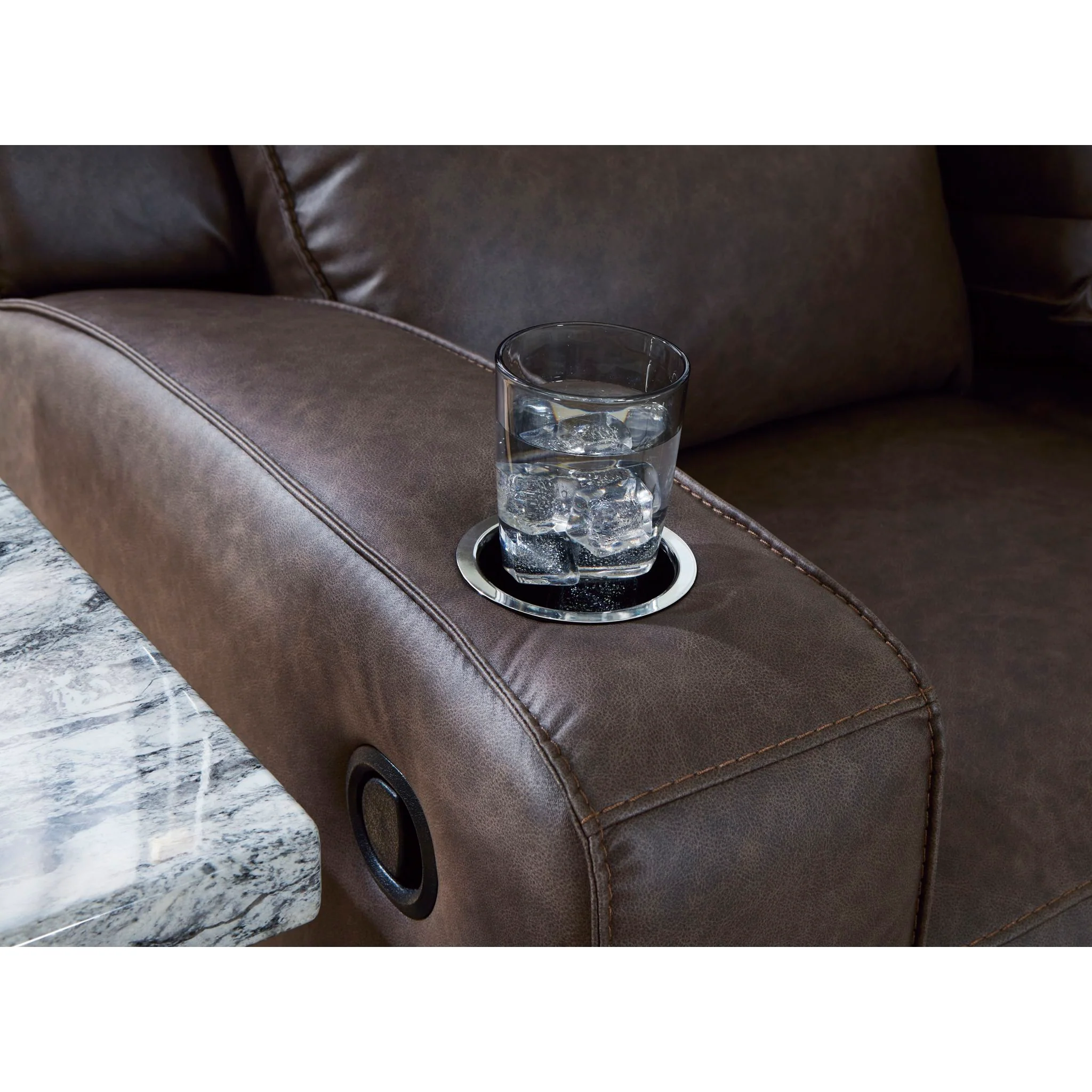 Lavenhorne Reclining Sofa with Drop Down Table - Image 6