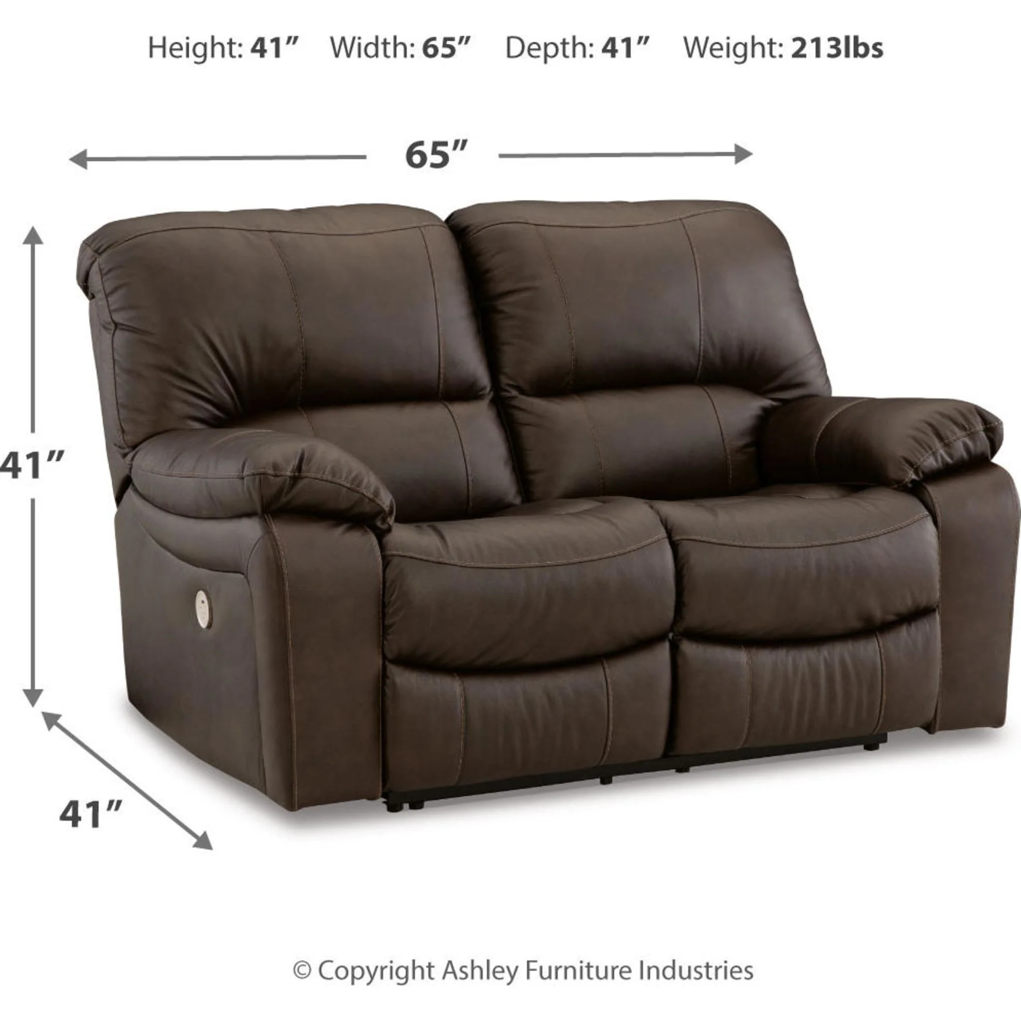 Leesworth Power Reclining Loveseat - Image 9