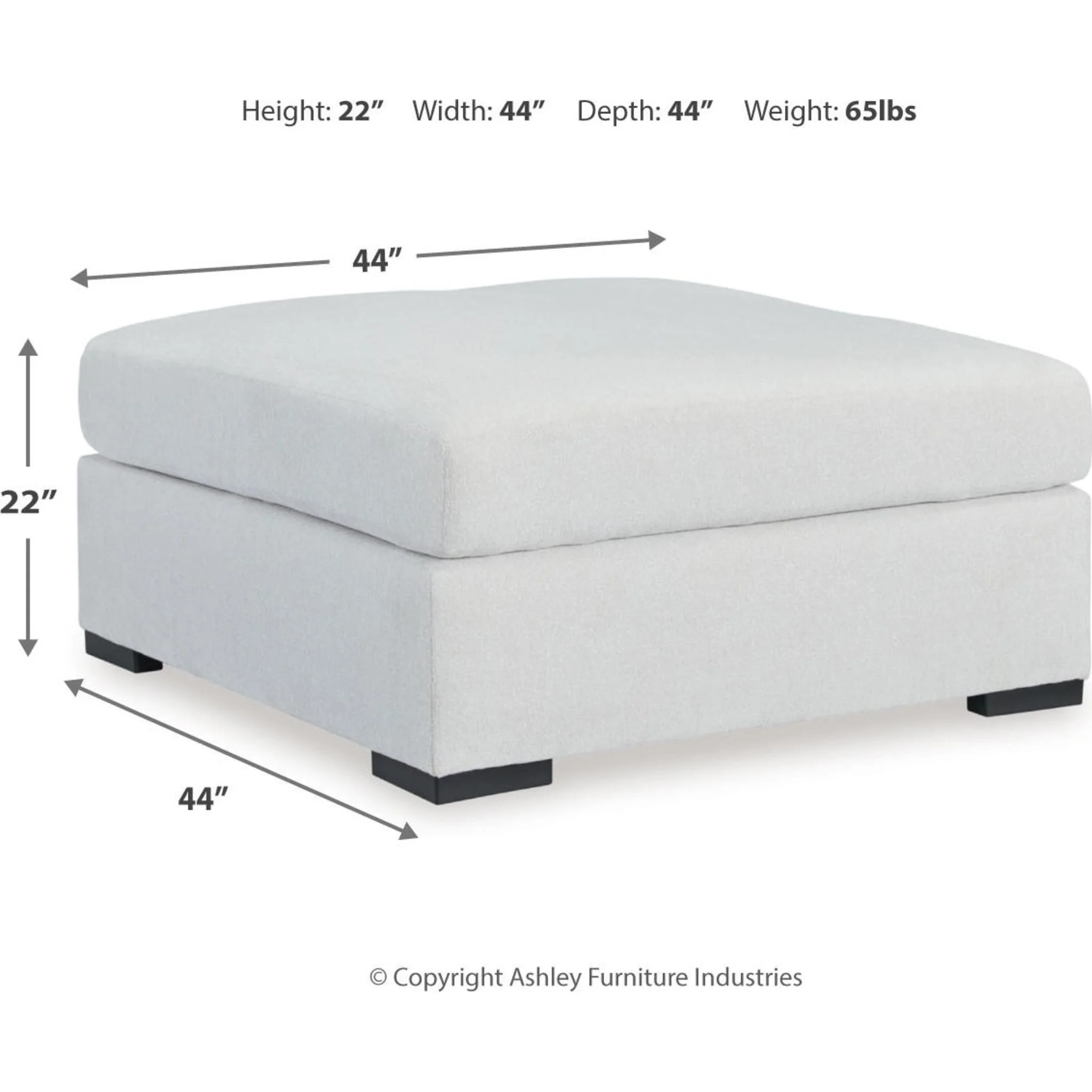 Leighelli-Exclusive Oversized Accent Ottoman - Image 3