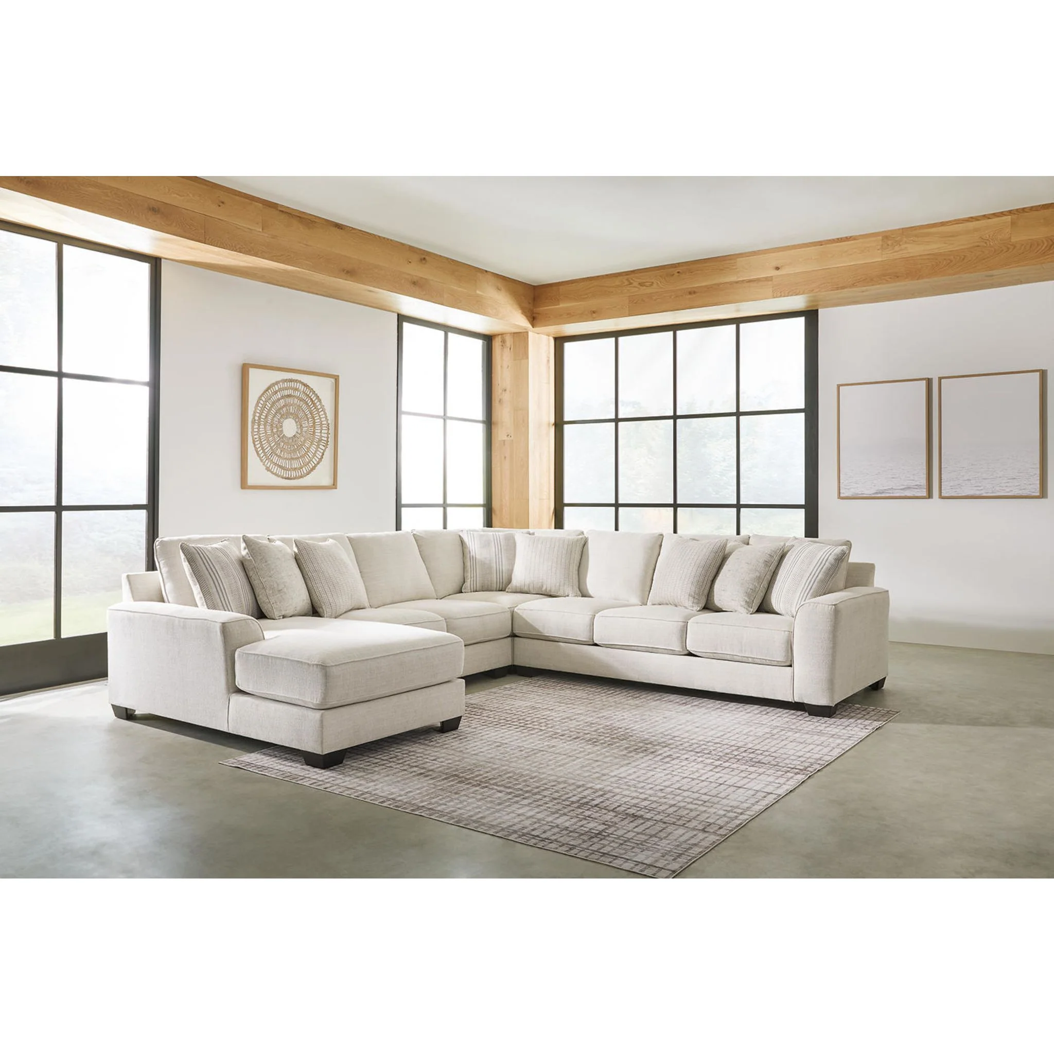 Lerenza-Exclusive 4 Piece Sectional with Chaise - Image 11