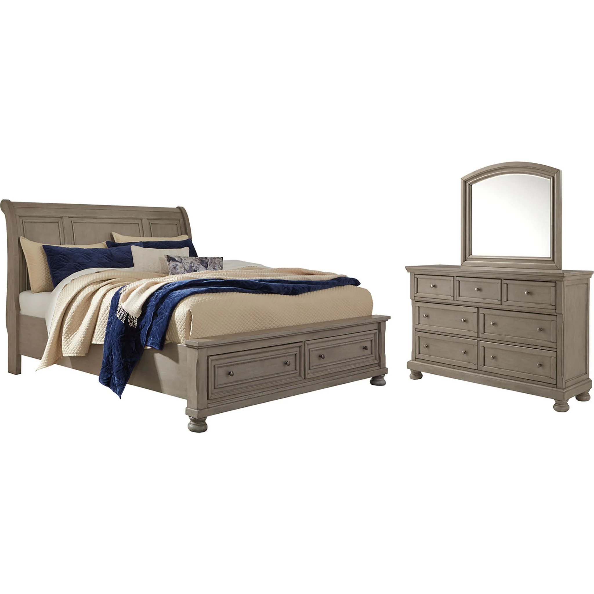 Lettner 5 Piece Sleigh Bedroom - Image 7